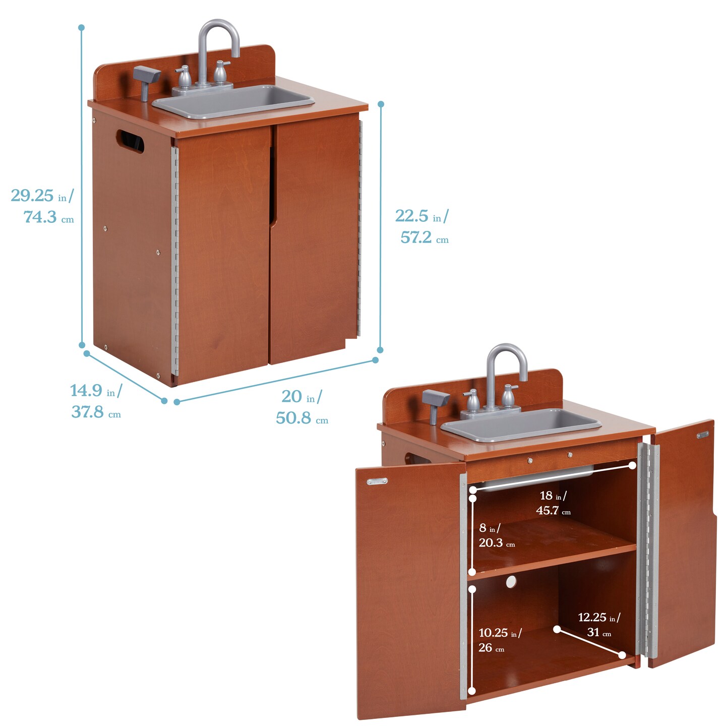 Play Kitchen Sink, Wooden Playset