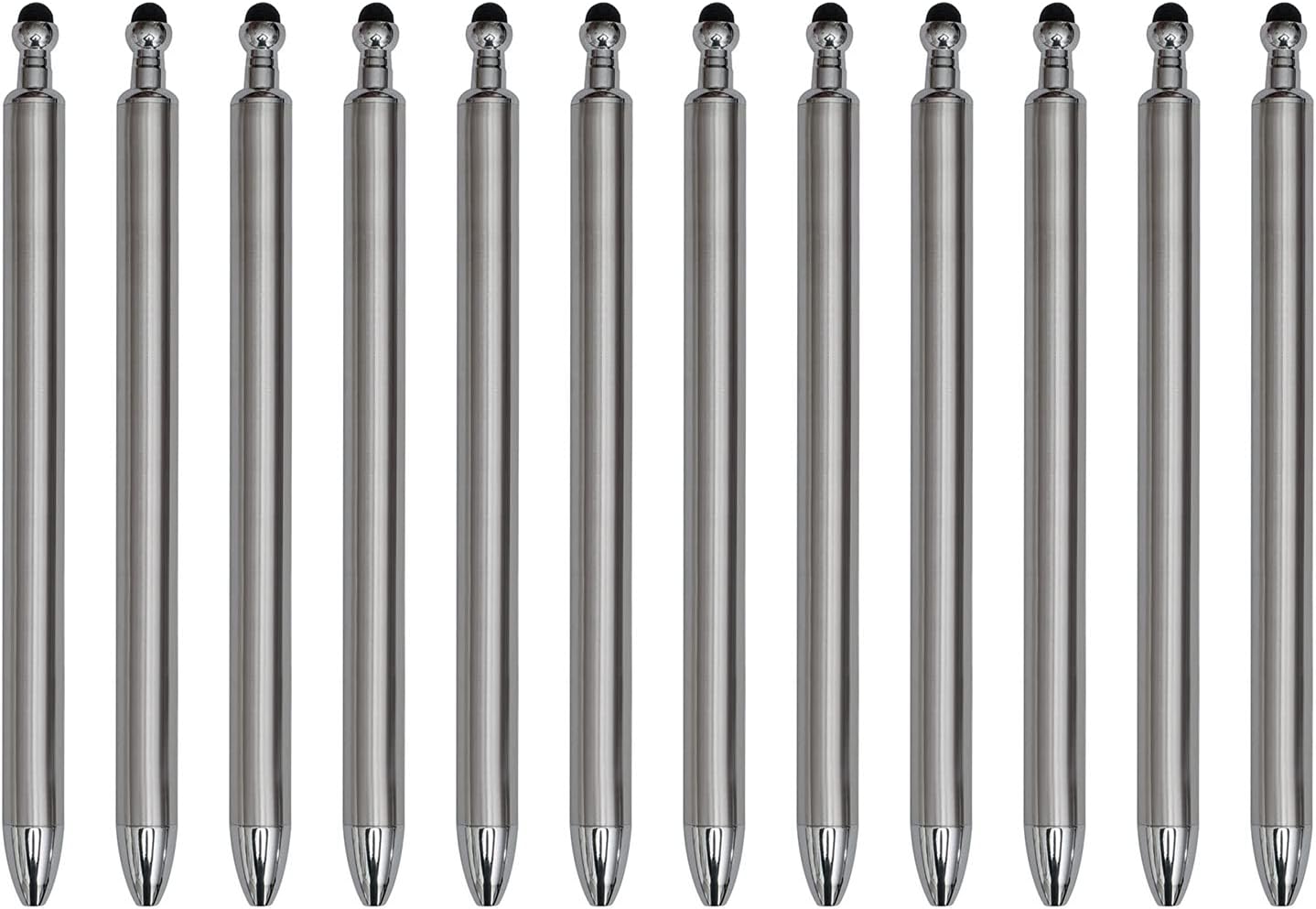 Makerflo 72 Pieces Craftable Stainless Steel Pens and Blanks for Epoxy, Vinyl, and Hydro-Dipping DIY Projects - Black Ink Gel Pens for Crafting &#x26; Gifting - Not for sublimation