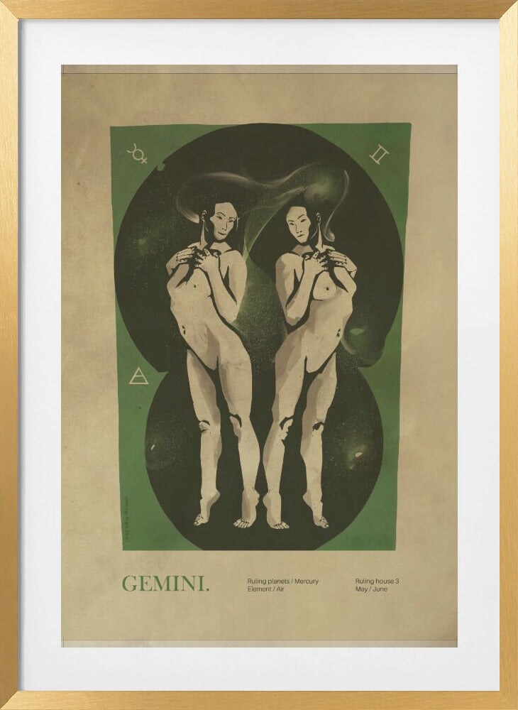 Gemini print by Dionisis Gemos Framed Art