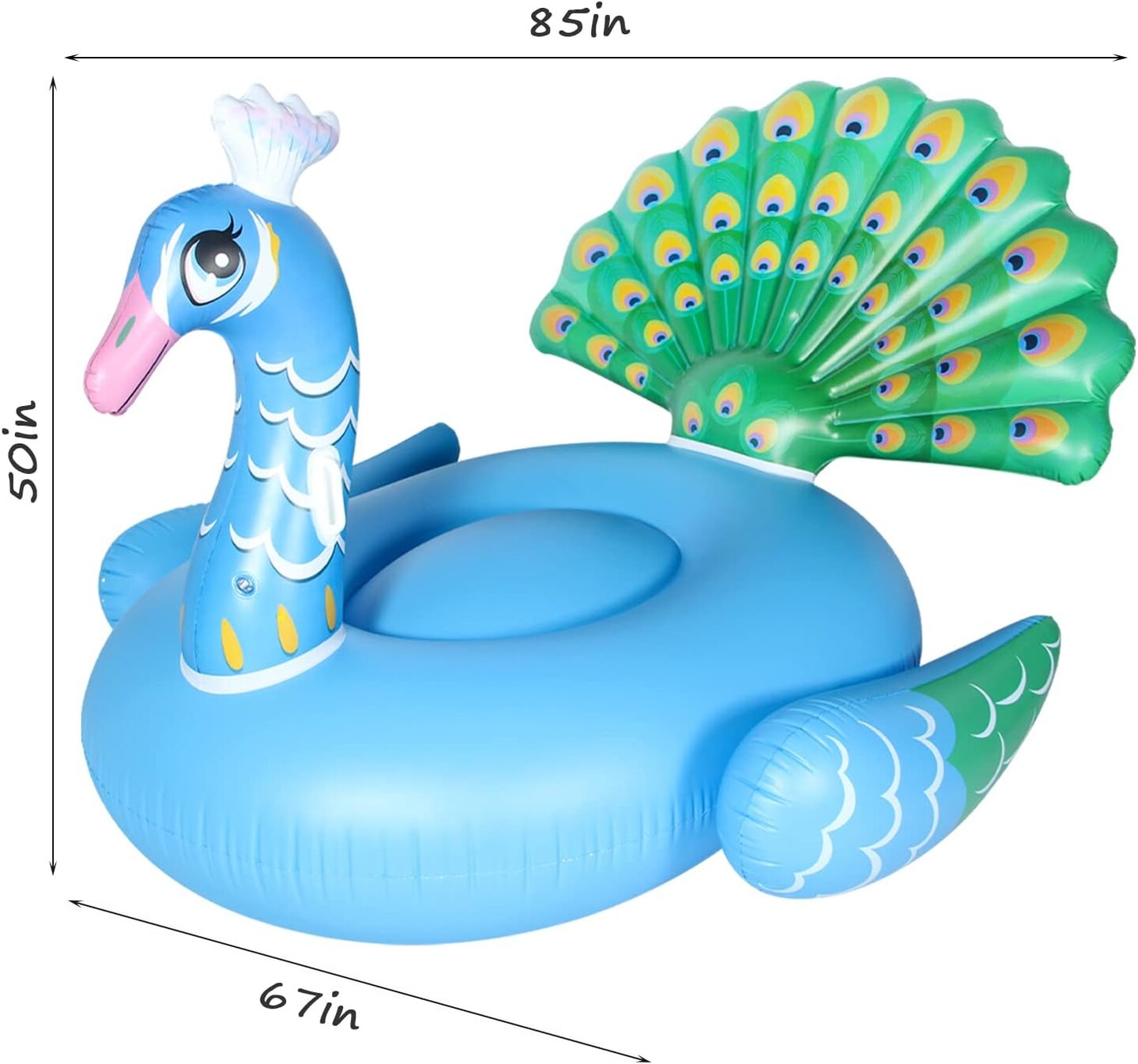 Pool Floats - Giant Inflatable Pool Float for Adult, Pool Accessories Large Pool Floaties Lounger, Beach Swimming Pool Party Decorations for Adults