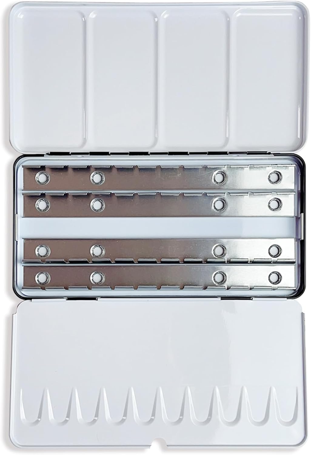 Watercolor Tins Palette Paint Case Large Watercolor Palette Box Metal Tin - Will Hold 48 Half Pans or 28 Full Pans