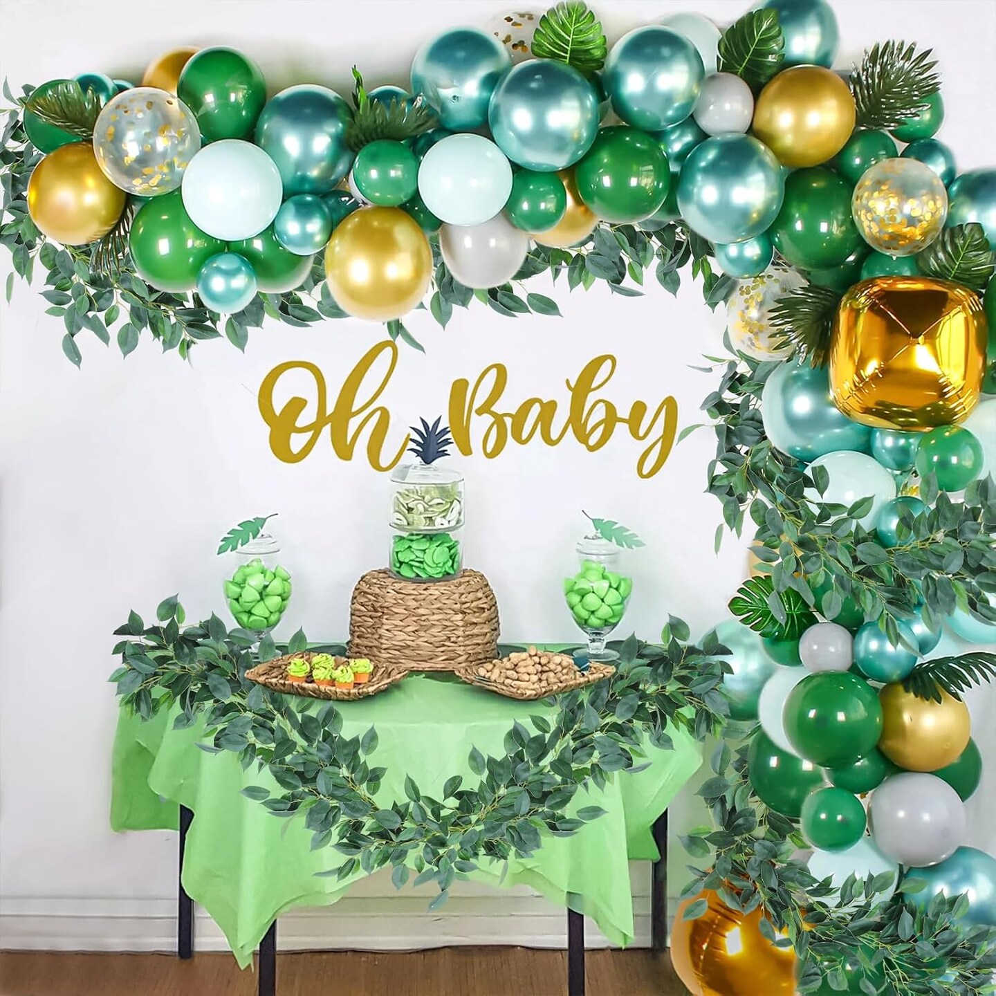 Artificial Ivy Vines Garland 6.56Ft Fake Vines with Lush Silk Greenery Leaves Faux Hanging Plants for Room Greenery Decor in Wall Bedroom Wedding Balcony and Home Greenery Decoration Willow