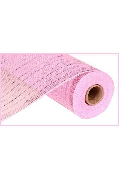 10&#x22; Poly Deco Mesh Ribbon: Pink Metallic (10 Yards)