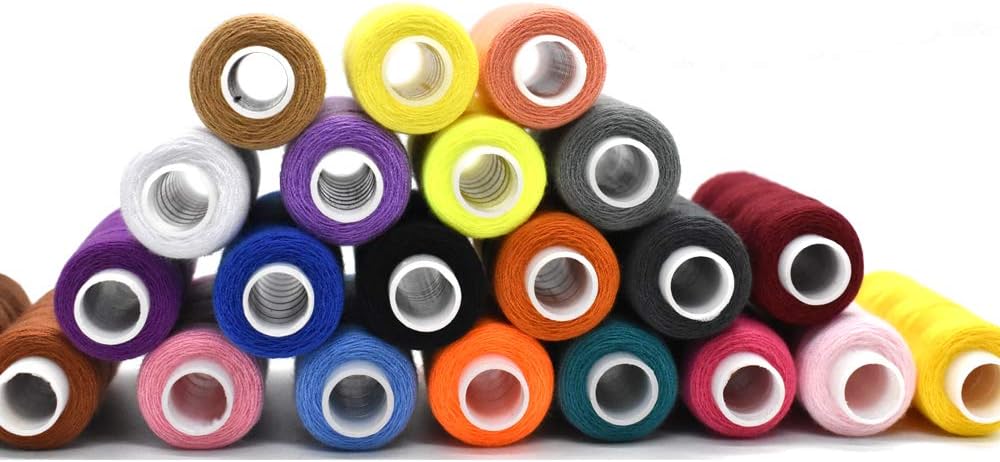 Sewing Thread 30 Colors Sewing Industrial Machine and Hand Stitching 250 Yards Each Sewing Thread Polyester