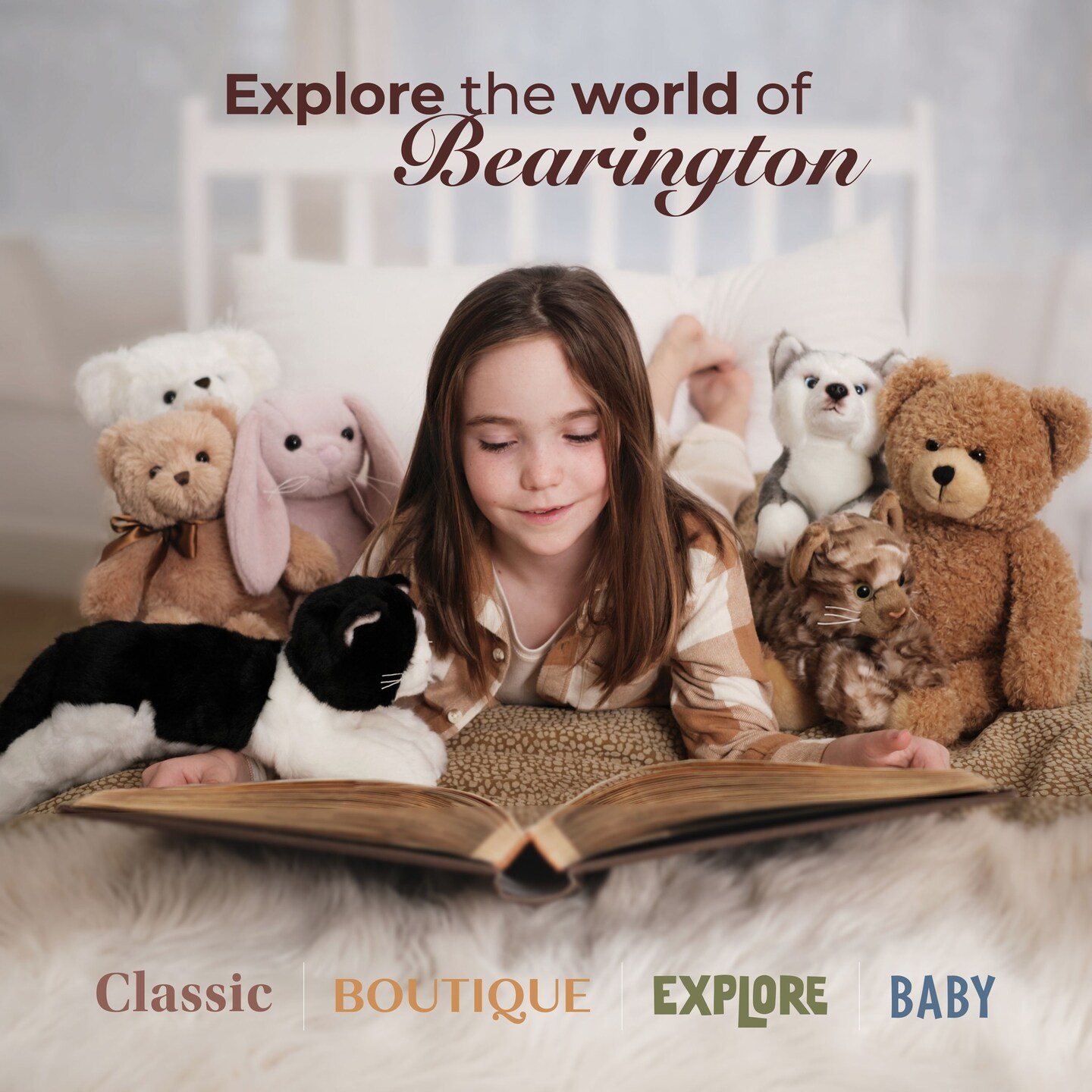 Bearington Collection Lil&#x27; Brunette Ballerina 16.5 In - Stuffed Ballerina Doll - Plush Toys for Girls