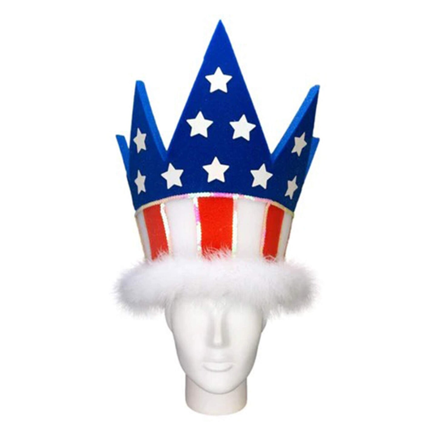 USA Crown Hat Patriotic &#x26; Regal Party Accessory
