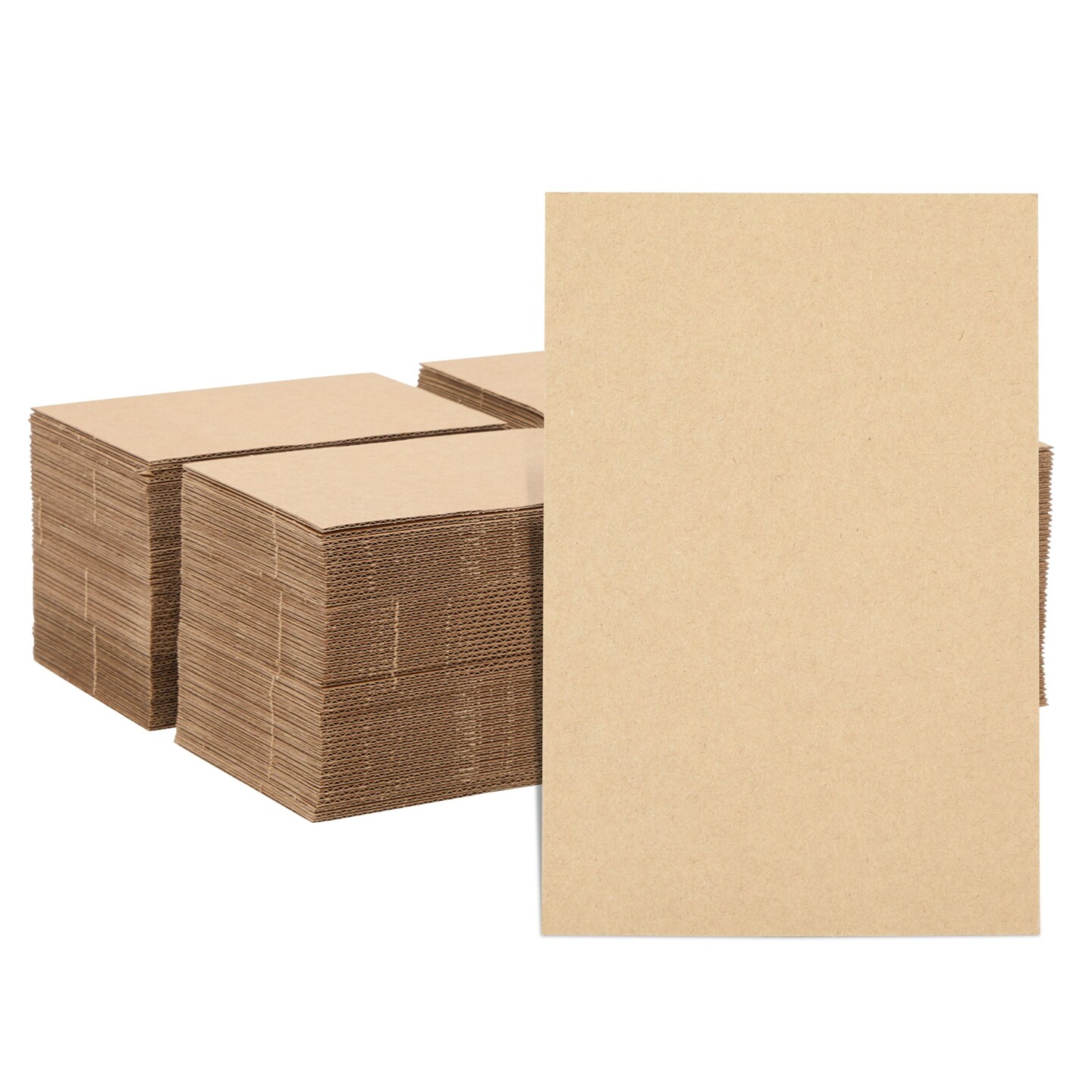 200 Pack Corrugated Cardboard Divider Sheets, 4x6 Flat Backing Board Inserts for Shipping Supplies