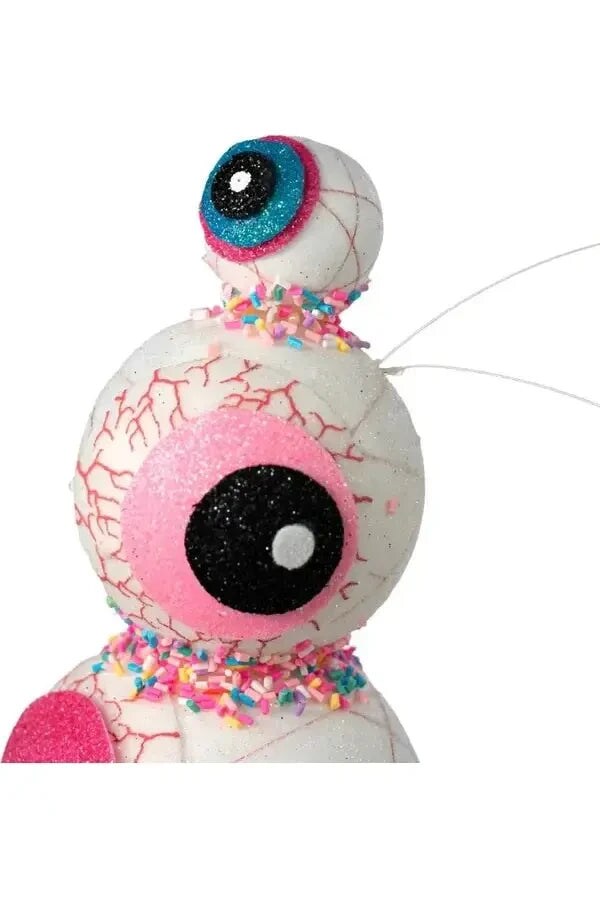 13&#x22; Harlequin Halloween Ice Cream Cone: Eyeballs