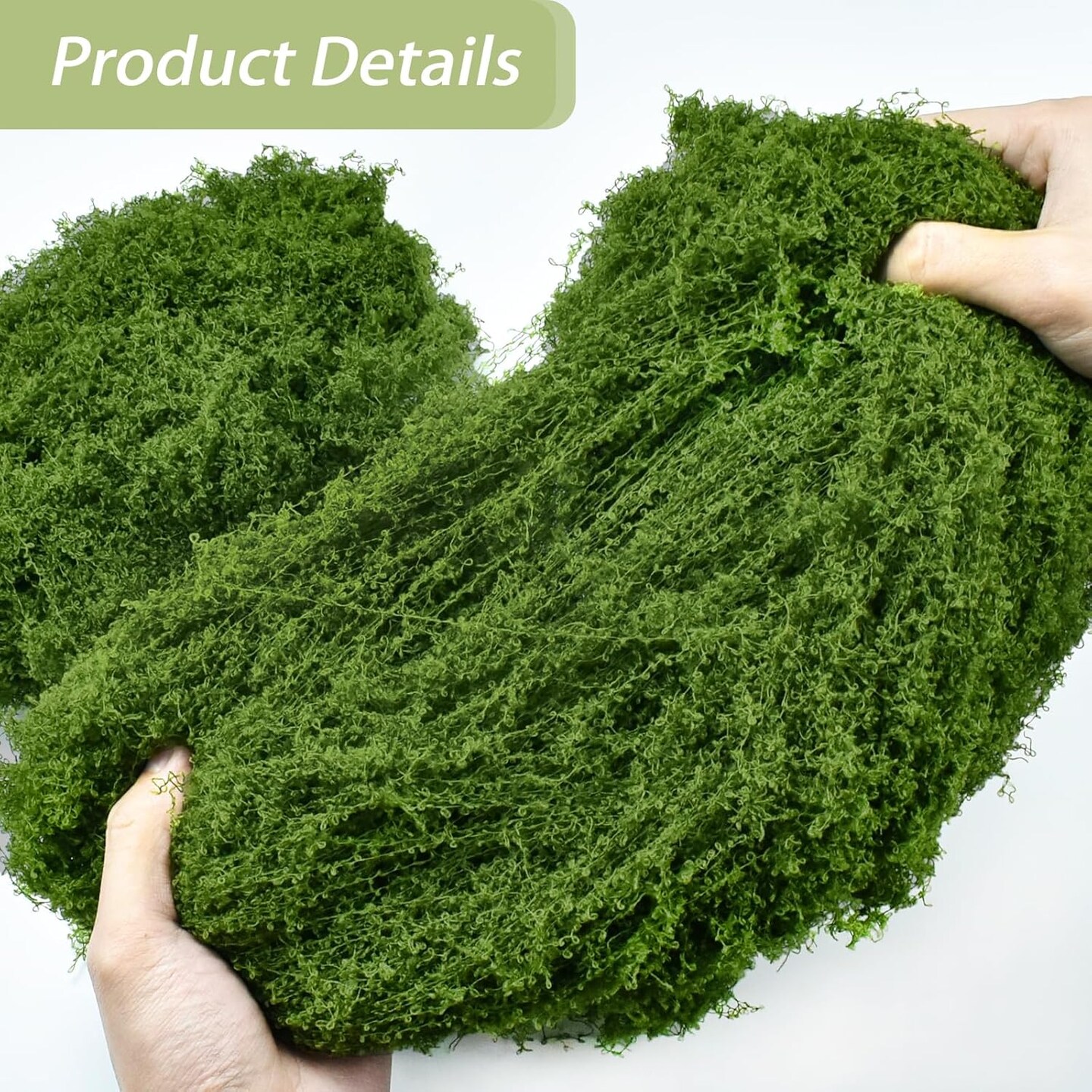 Fake Green Moss 7 oz Decorative Artificial Moss for Crafts Artificial Dark Faux Moss for DIY Table Centerpieces Wedding Party Decor Fairy Garden Floral