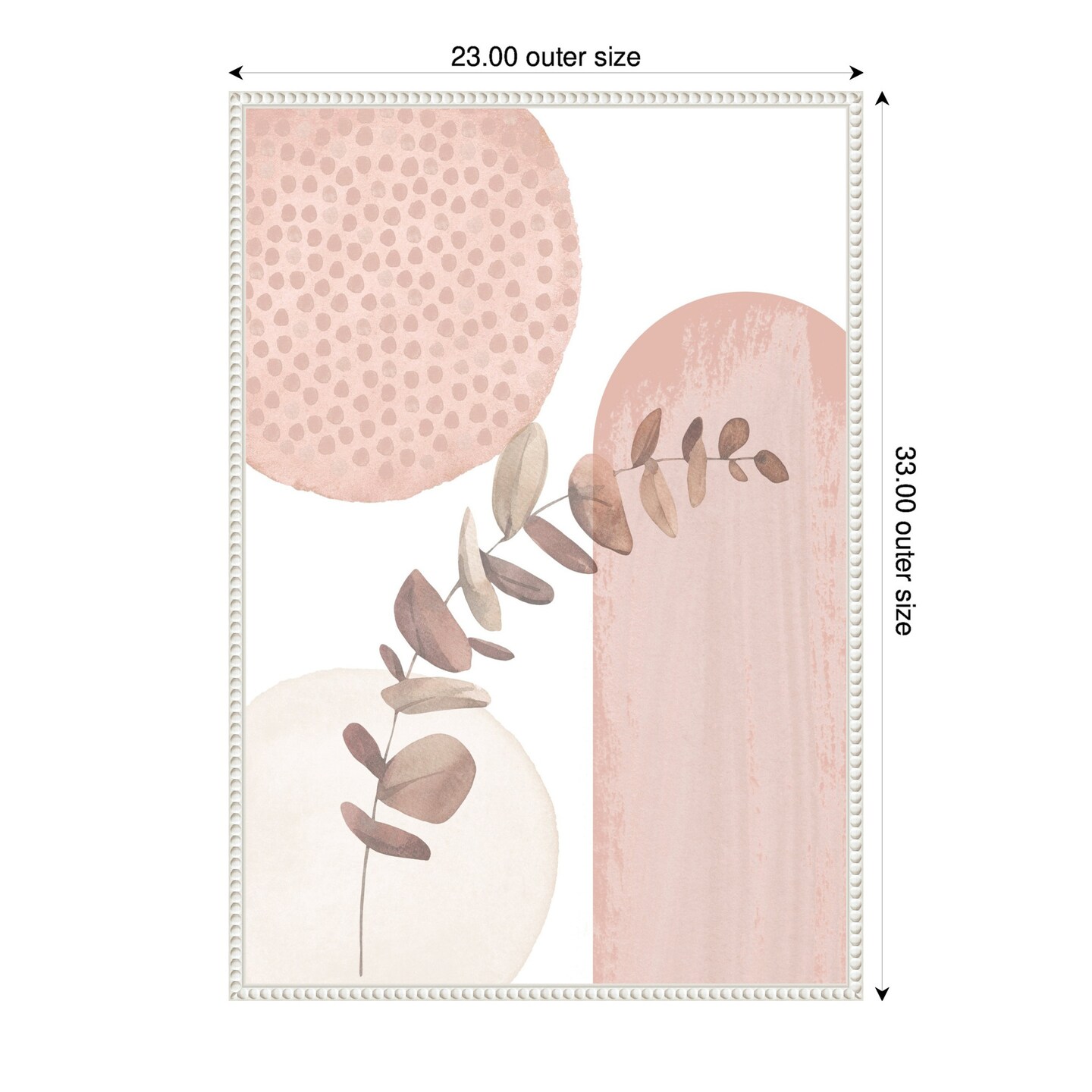 boho pink 3 by Sally Ann Moss Framed Canvas Wall Art