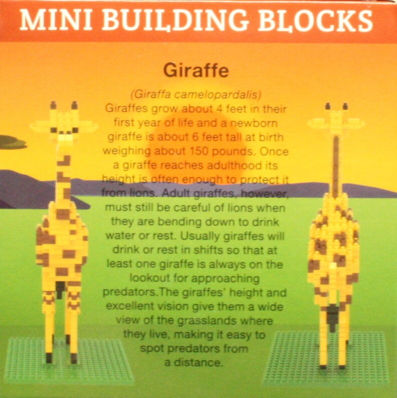 Mini Building Blocks - Giraffe