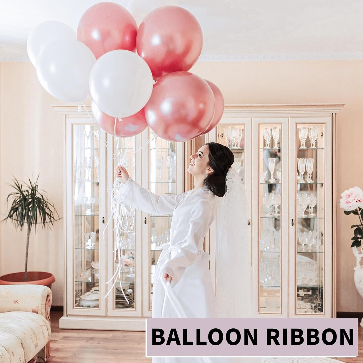 600 Yards White Curling Ribbon – 1/5" Balloon String for Crafts, Gifts & Party Decor