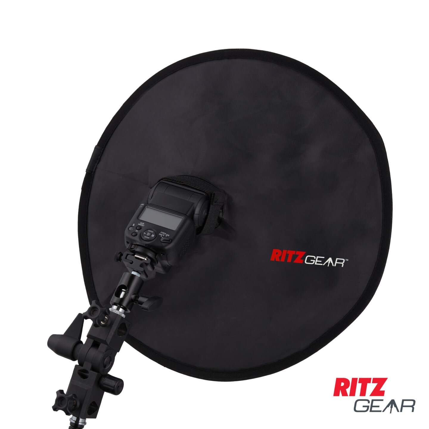 RitzGear Conic Dish Collapsible Camera Flash Diffuser for Flash Speedlights with Adjustable Strap
