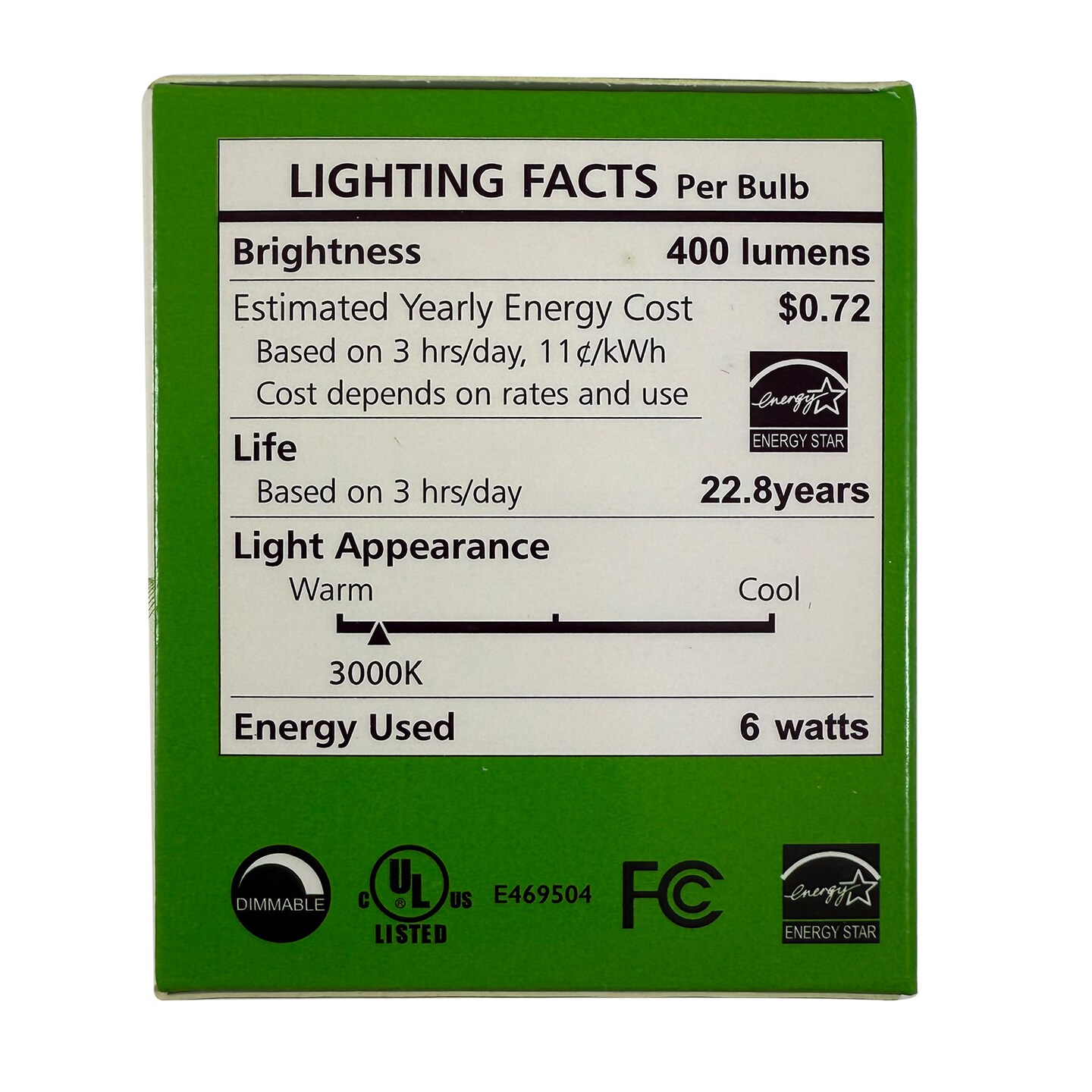 High Quality LED 6W GU10 MR16/PAR16 Warm White 400LM Flood Light Bulb