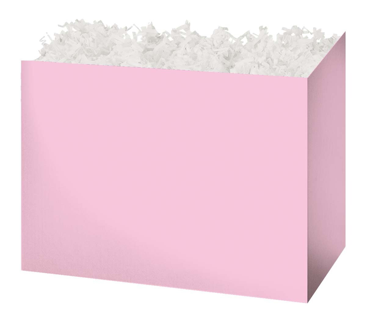 Pack/6: Light Pink Basket Box - 6-3/4 x 4 x 5&#x22;