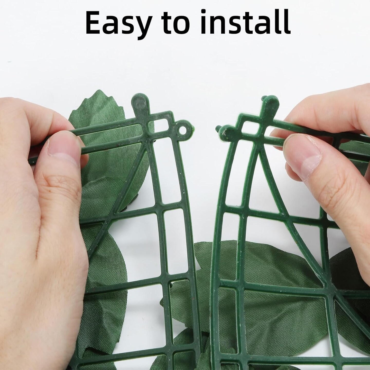 Artificial Ivy Privacy Fence Screen &#x2013; 52 Sq Ft UV-Resistant Customizable Greenery Panels, 40-Pack Realistic Hedge for Indoor/Outdoor Balcony, Garden, Fence (Green)