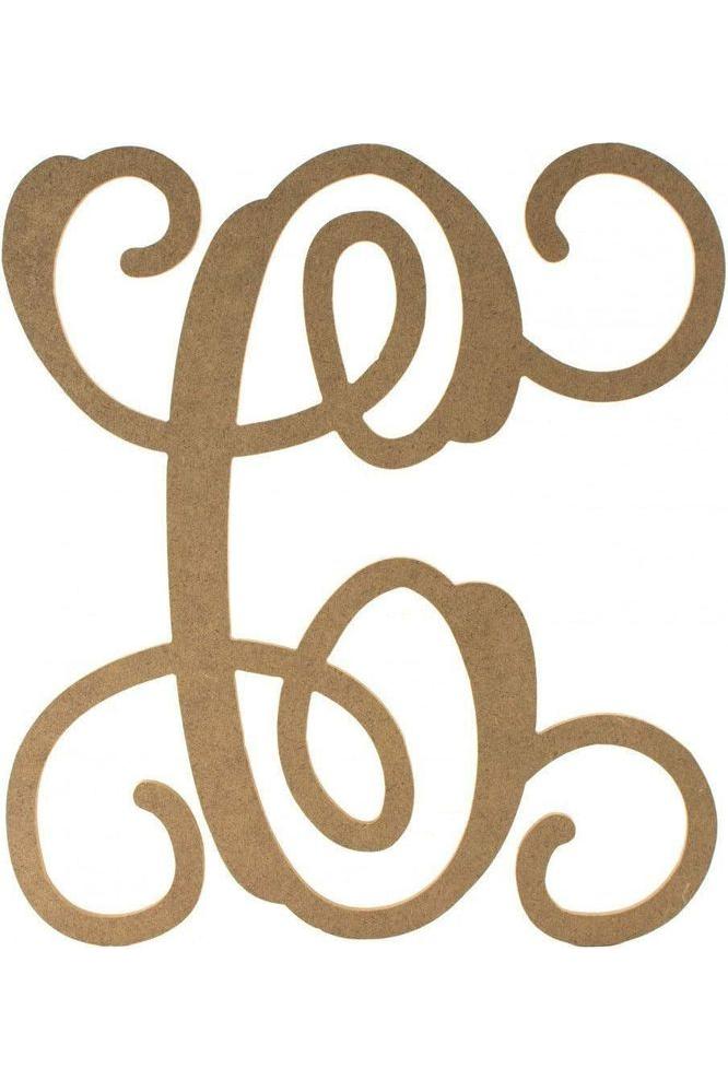 Vine Monogram Script Letter
