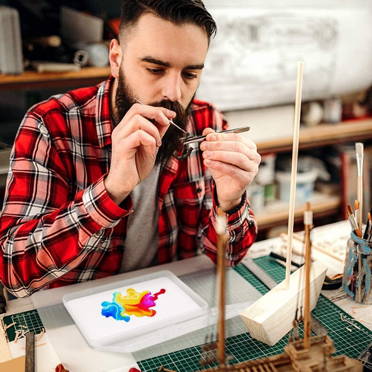 Wet Palette Paint Palette for Acrylic Paints Miniatures Paint Pallet Pigment Palette