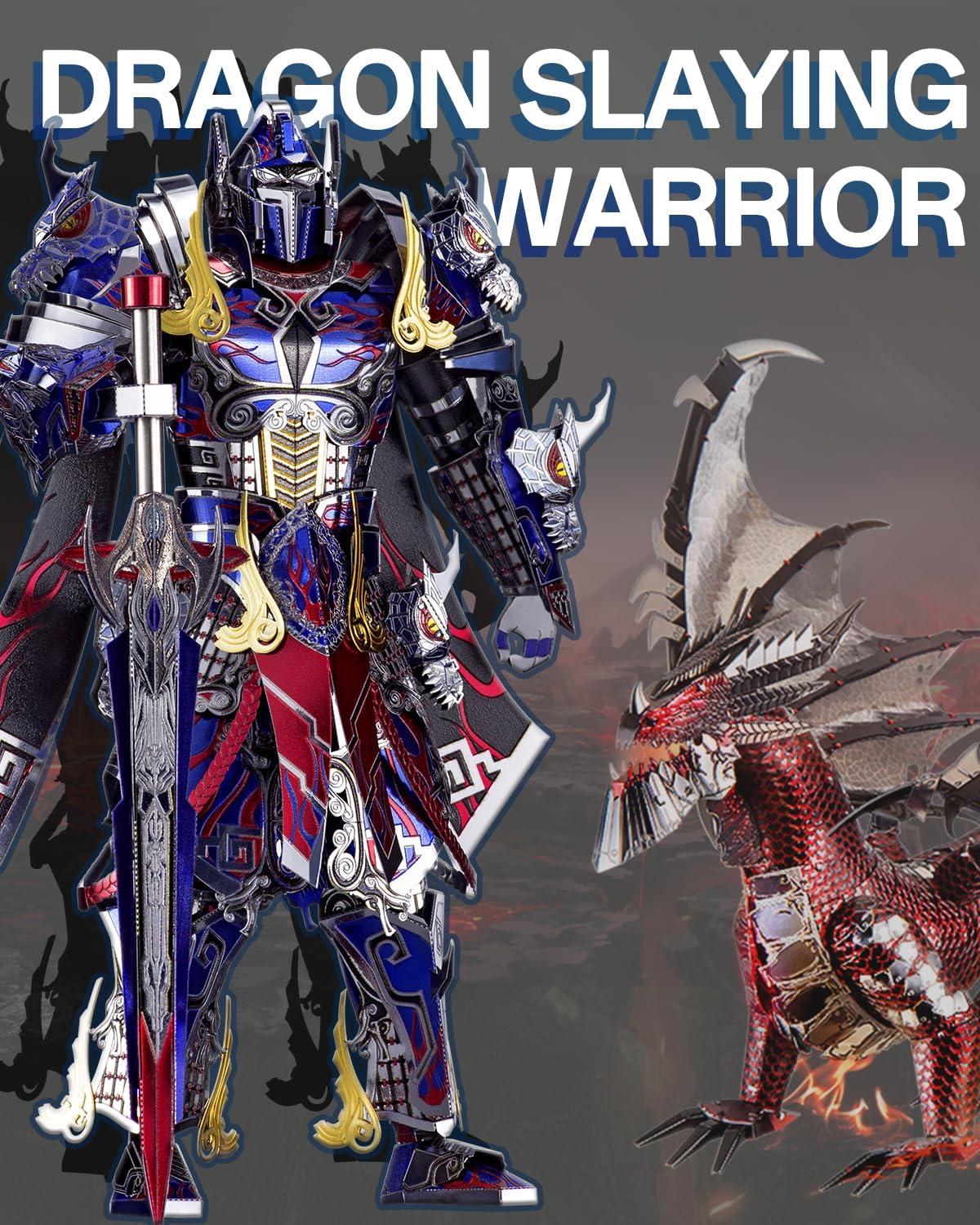 3D Metal Puzzles Mecha Model Kits-The Titan Figure Model Building Blocks Kits for Kids, DIY Brain Teaser 3D Puzzle for Men Teen Students Hobbies Fidget Toys Gifts -157 Pcs