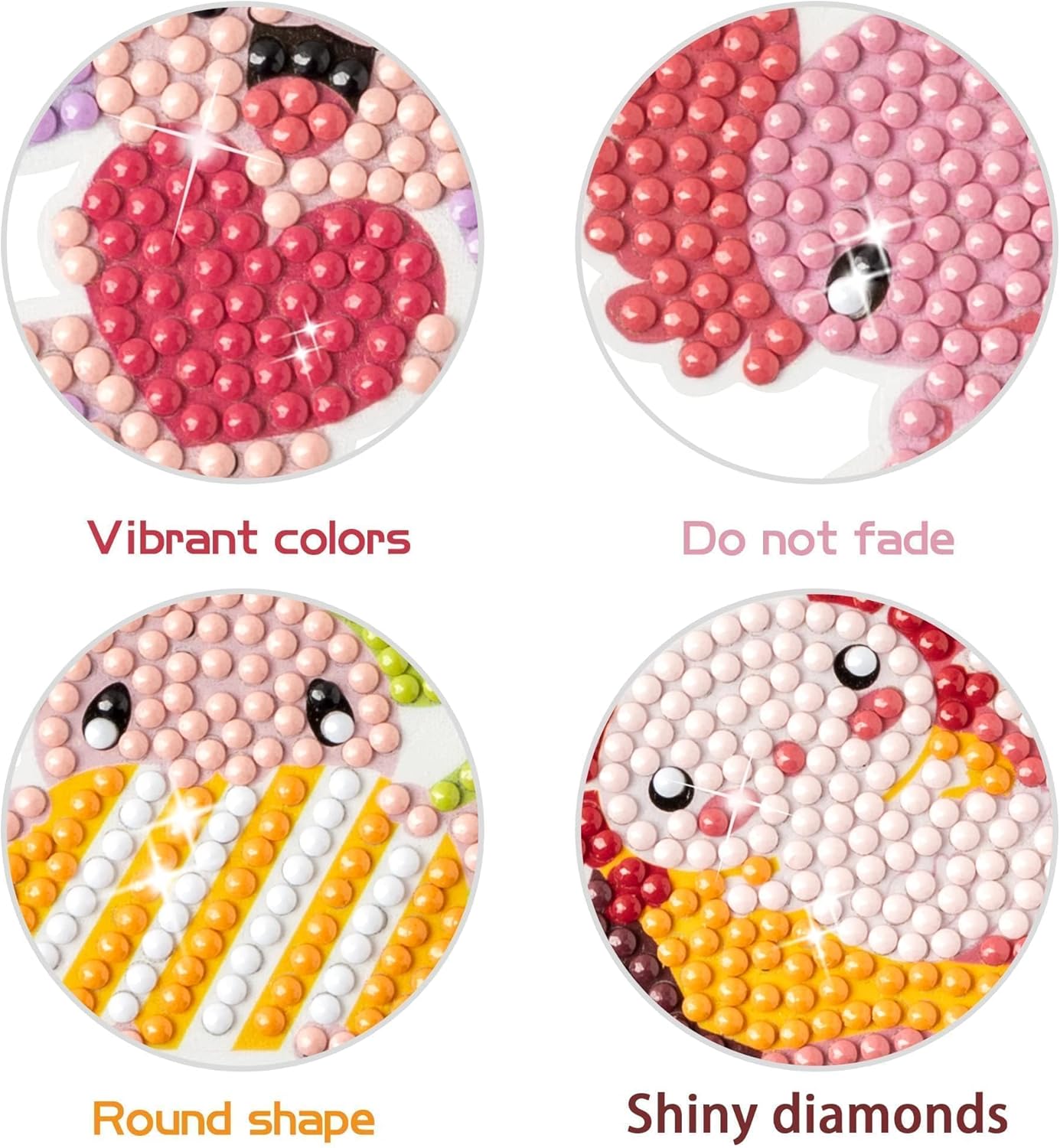 Diamond Art Kits - 12 Axolotl 5D DIY Creative Art Craft Mosaic Sticker for Kids&#x26;Adult Beginners Digital Diamond Art Parent Child Activity Kits Back to School Christmas Birthday Gifts