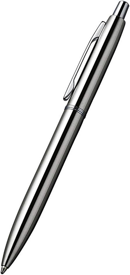 3 Pcs Retractable Metal Ballpoint Pens, for Gift, Business, Office, 1.0mm Medium Point Black Ink, 6 Extras Replaceable Metal Refills - Stainess Steel