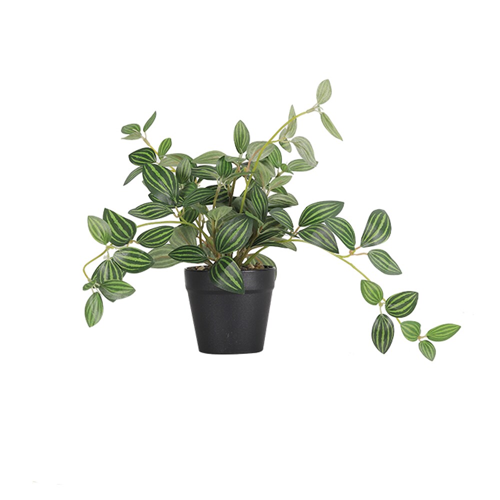 3 Packs Fake Plants Indoor with Black Plastic Pot - Realistic Artificial Potted Plants for Home, Office, Bathroom, Desk, Shelf, Living Room &#x26; Bathroom D&#xE9;cor