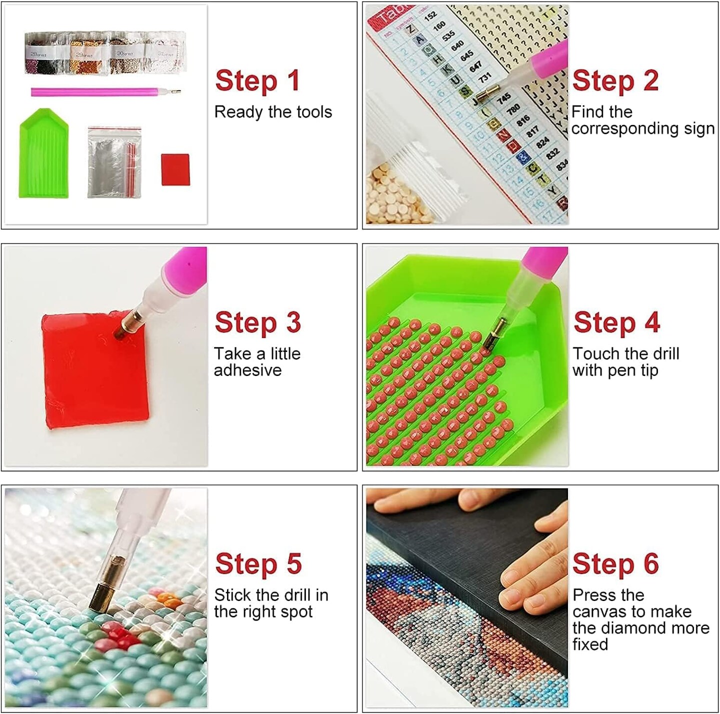 Diamond Painting Kits for Adults - Little Princess DIY 5D Diamond Art Kits Full Drill Diamond Dots Paintings with Diamonds Gem Art and Crafts Home Decor 12x12inch