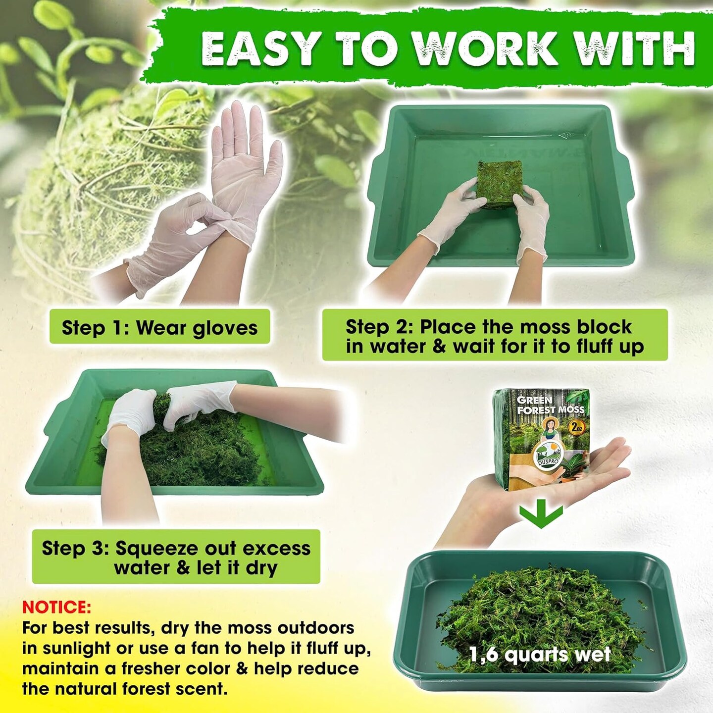 Green Moss for Crafts Decorative Filler planters Decor Artificial Table Centerpieces Wedding Christmas Fairy Party Decor