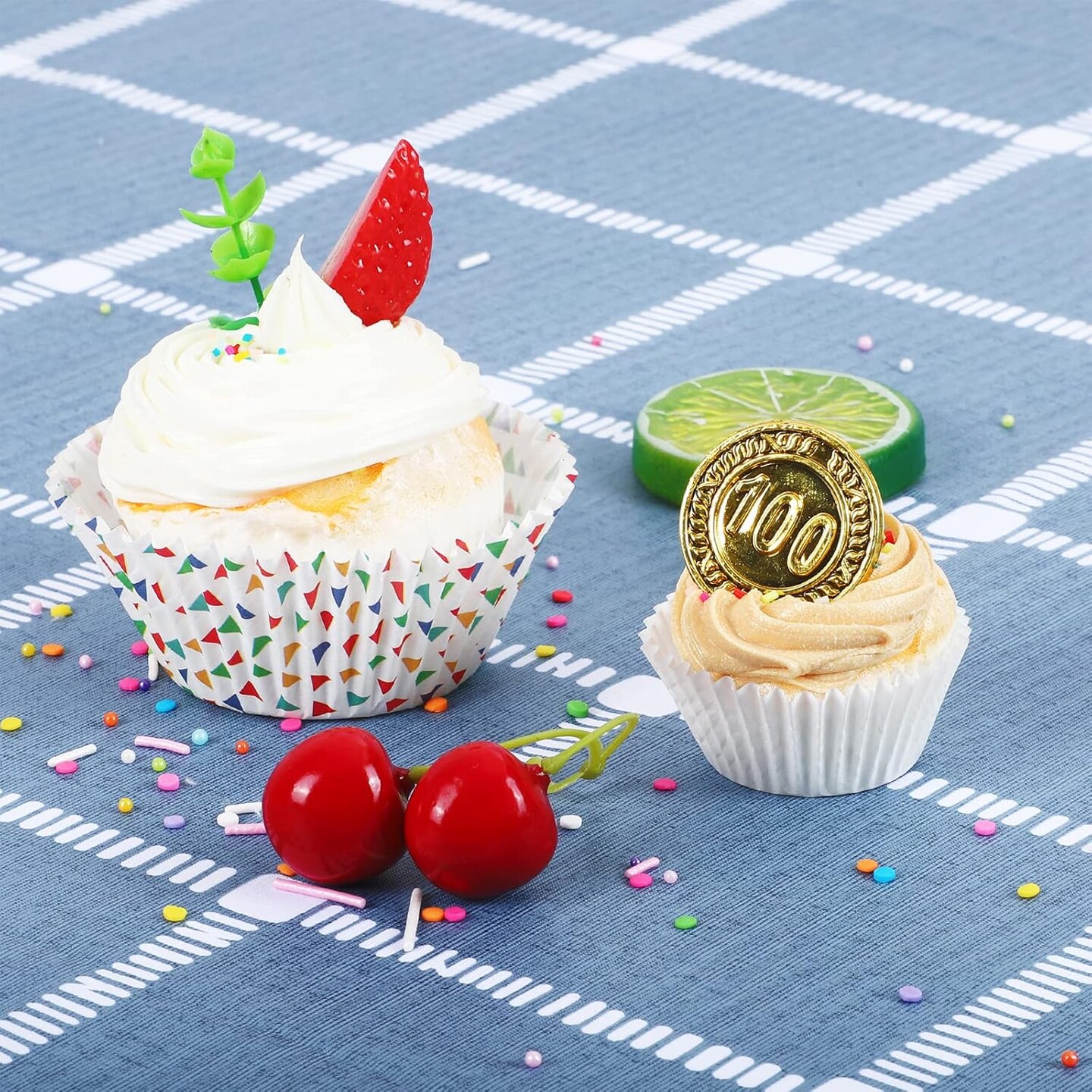 500 Count Mini Cupcake Liners White Muffin Liners Greaseproof No Smell Small Cupcake Wrappers Baking Cups