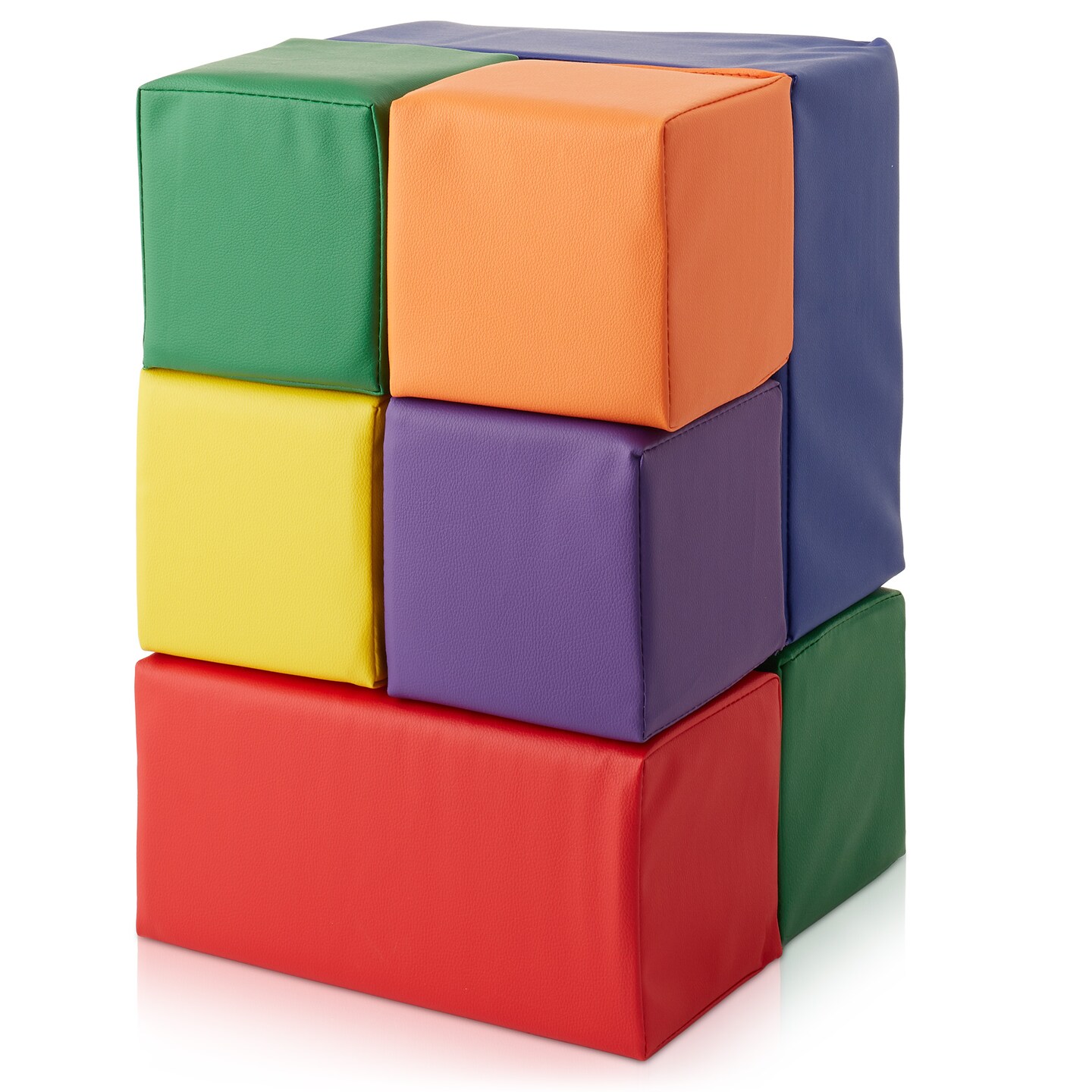 Casafield Toddler Foam Building Block Sets, Soft Play Colorful Kids Stacking Cubes for Daycare, Nursery, Preschool