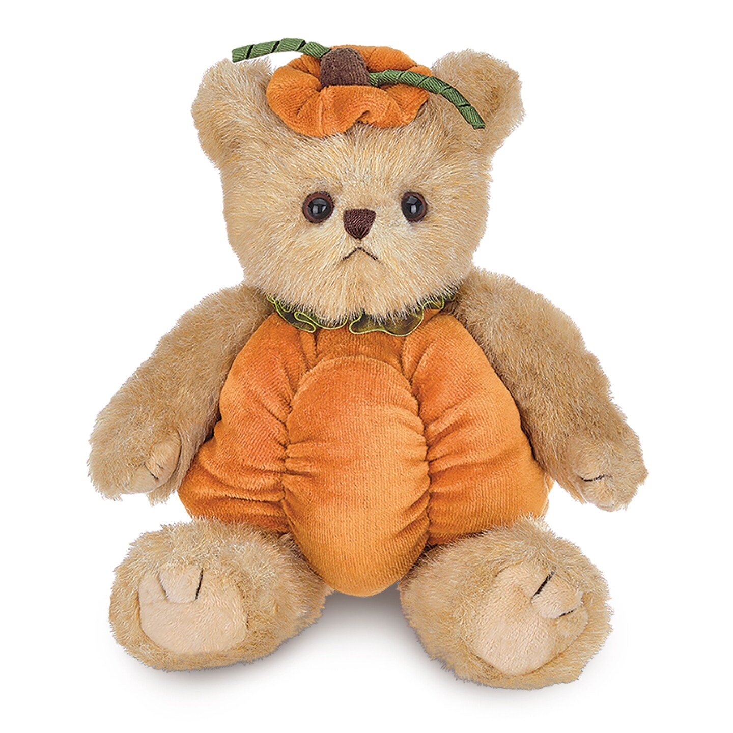 Bearington Izzy A. Pumpkin Plush, 10 Inch Halloween Stuffed Animal Teddy Bear