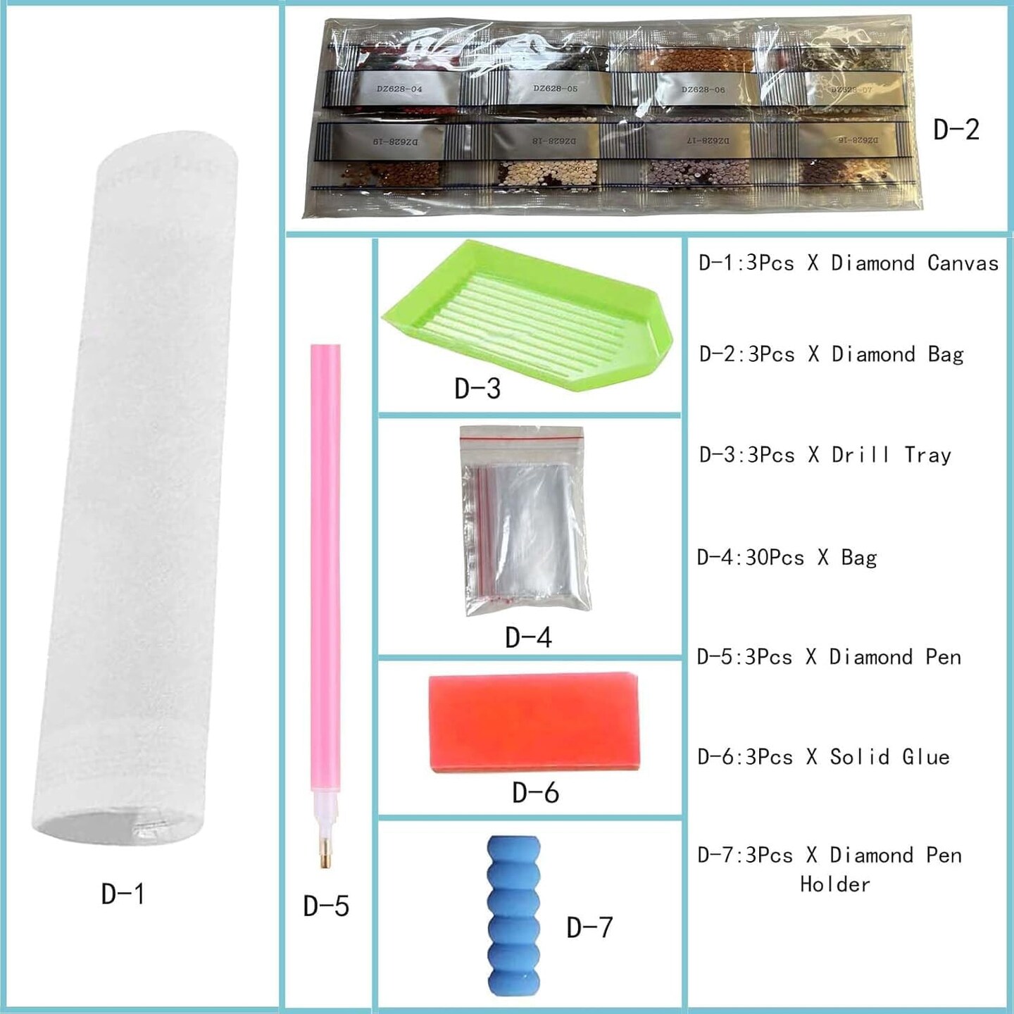 Diamond Art Kits for Adults - 3 Pack Landscape Diamond Painting Kits for Adults, 5D Round Full Drill Landscape Gem Art, Paint by Diamonds Pictures DIY Crafts Kits 12x16inch