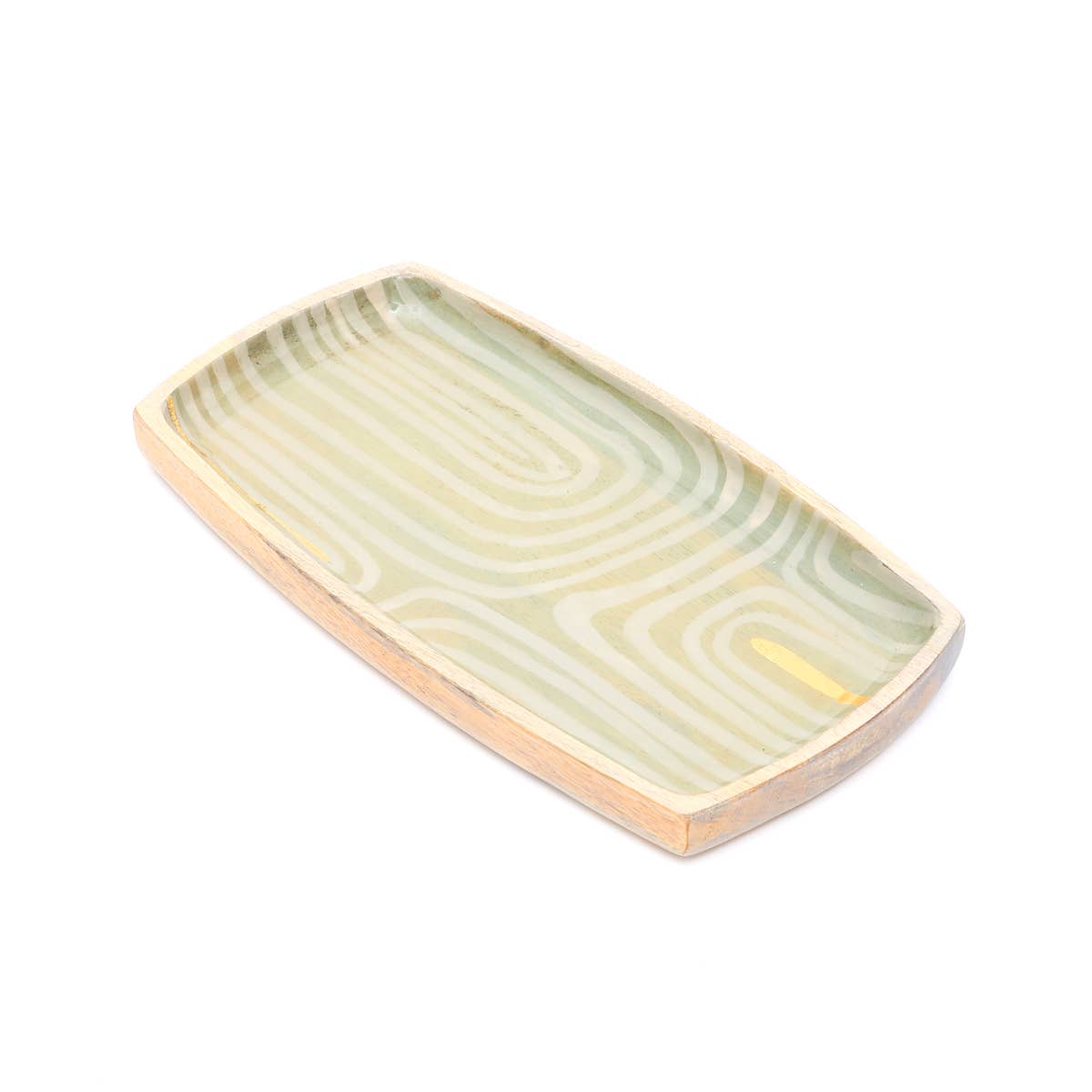 Running Stripes Wooden Platter (Small)