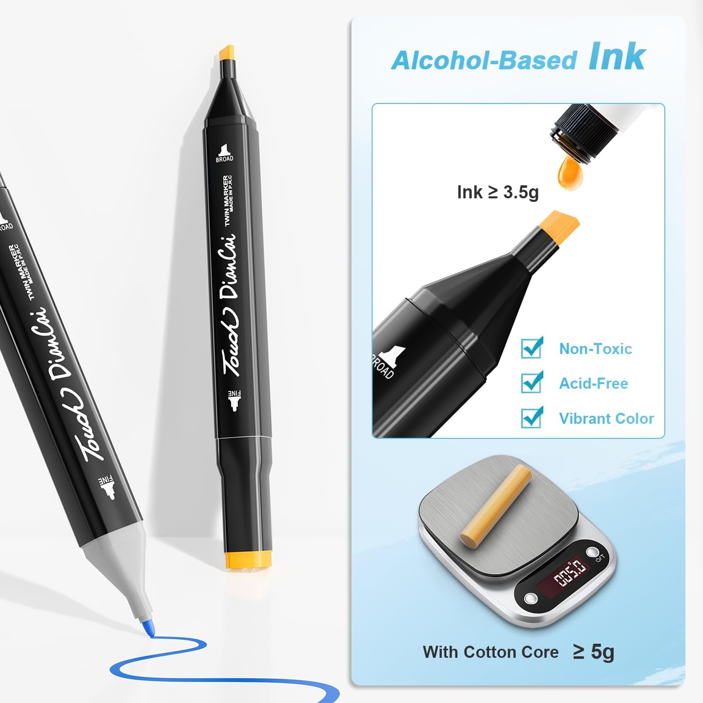 120 Colors Alcohol Markers,Dual Tip Art Markers Waterproof Ink Coloring Markers for Artists,Art Marker Set Drawing Colorful Markers for Painting,Note,Marking,Christmas Gift