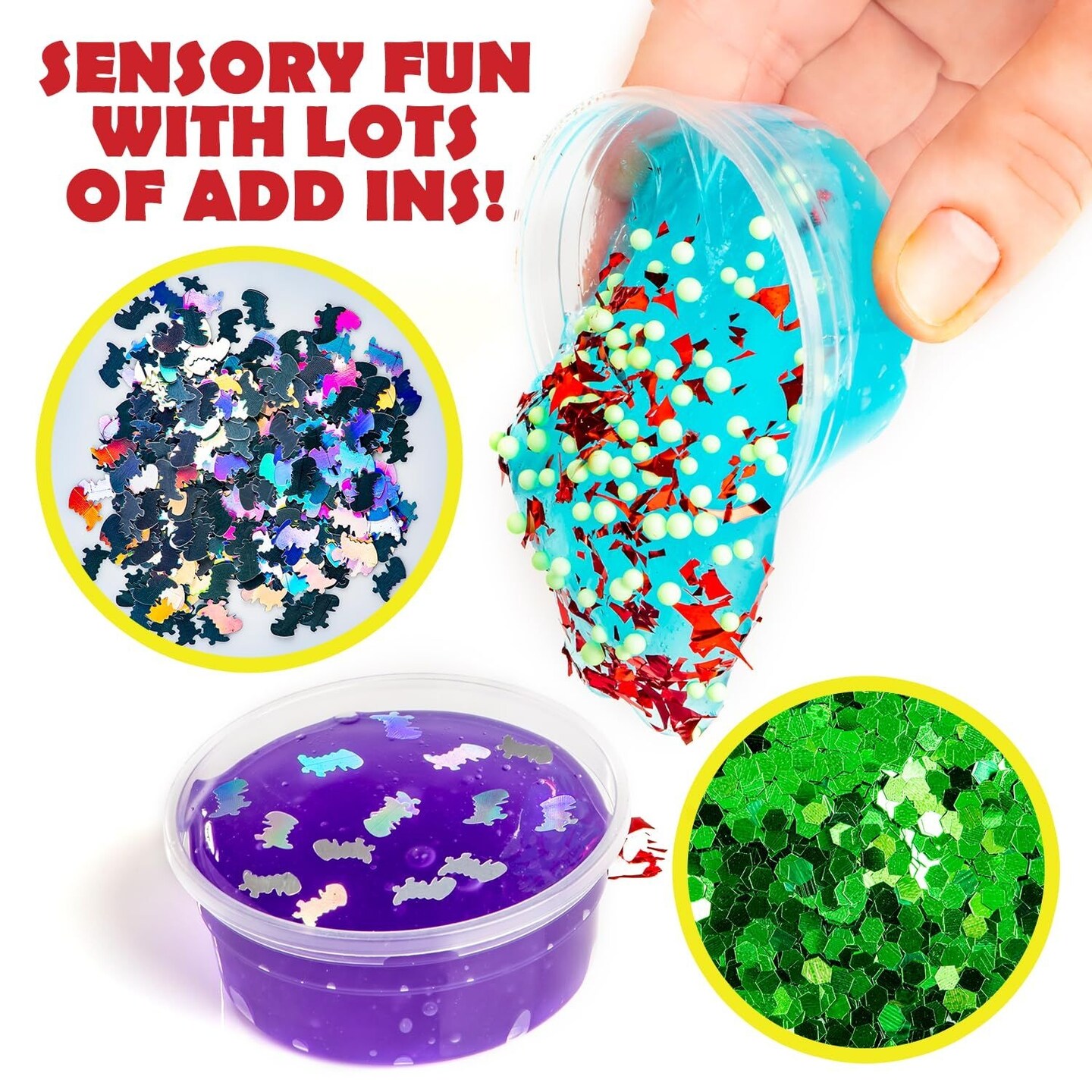 Original Stationery Dinosaur and Monsters Battle Slime Kit, Slime Pack with 14 Premade Slimes for Boys, Dinosaur Toy Molds and Dino Toys Figures