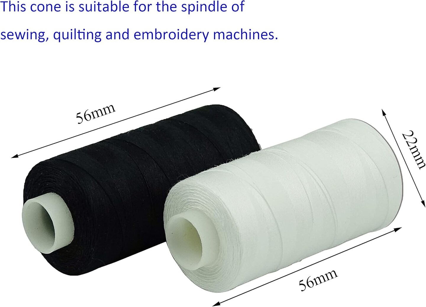 12 Multi Colors All Purposes Cotton Quilting Thread 50s/3 Thread for Piecing Sewing etc - 550 Yards Each (Neutral colors)