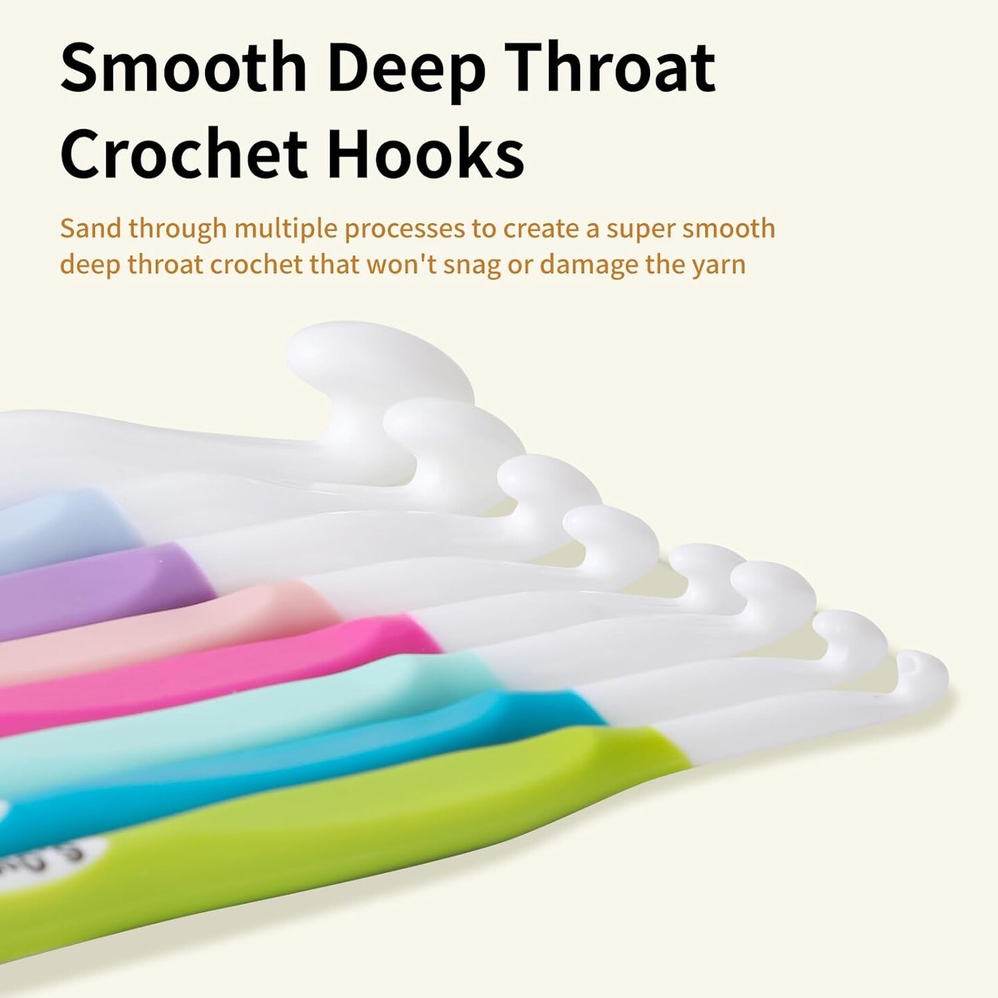 8 Sizes Big Crochet Hooks Ergonomic Set