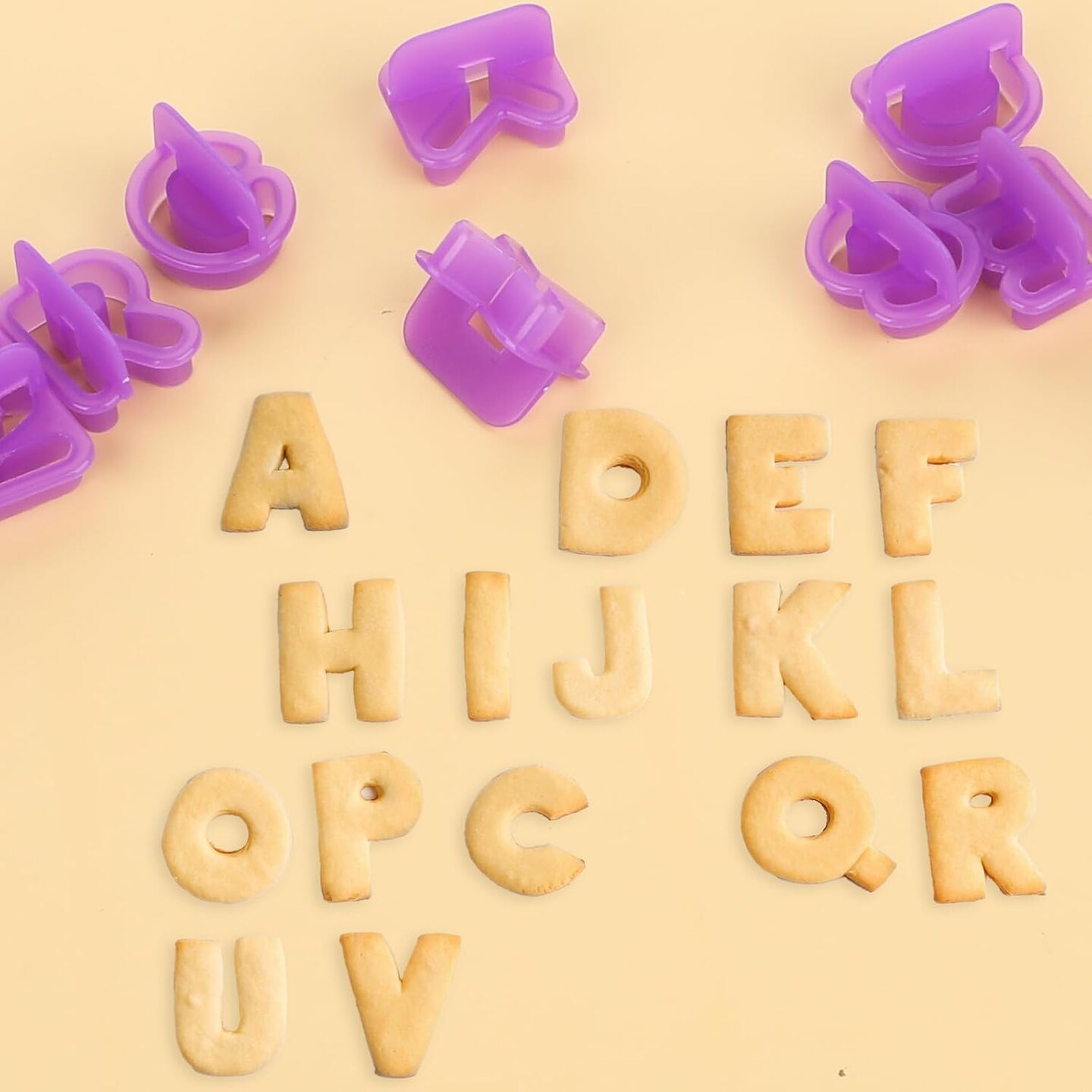 Plastic Alphabet Cookie Cutter Set 40 Piece