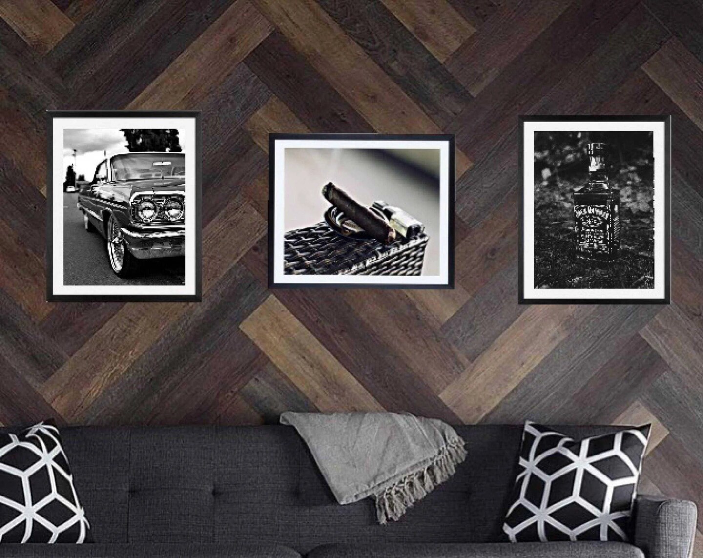 Man cave framed set of 3