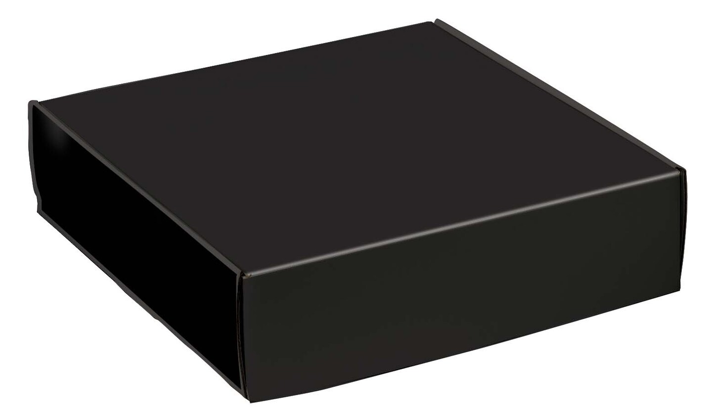 Pack/6: Black Decorative Mailer - 12 x 12 x 3&#x22;