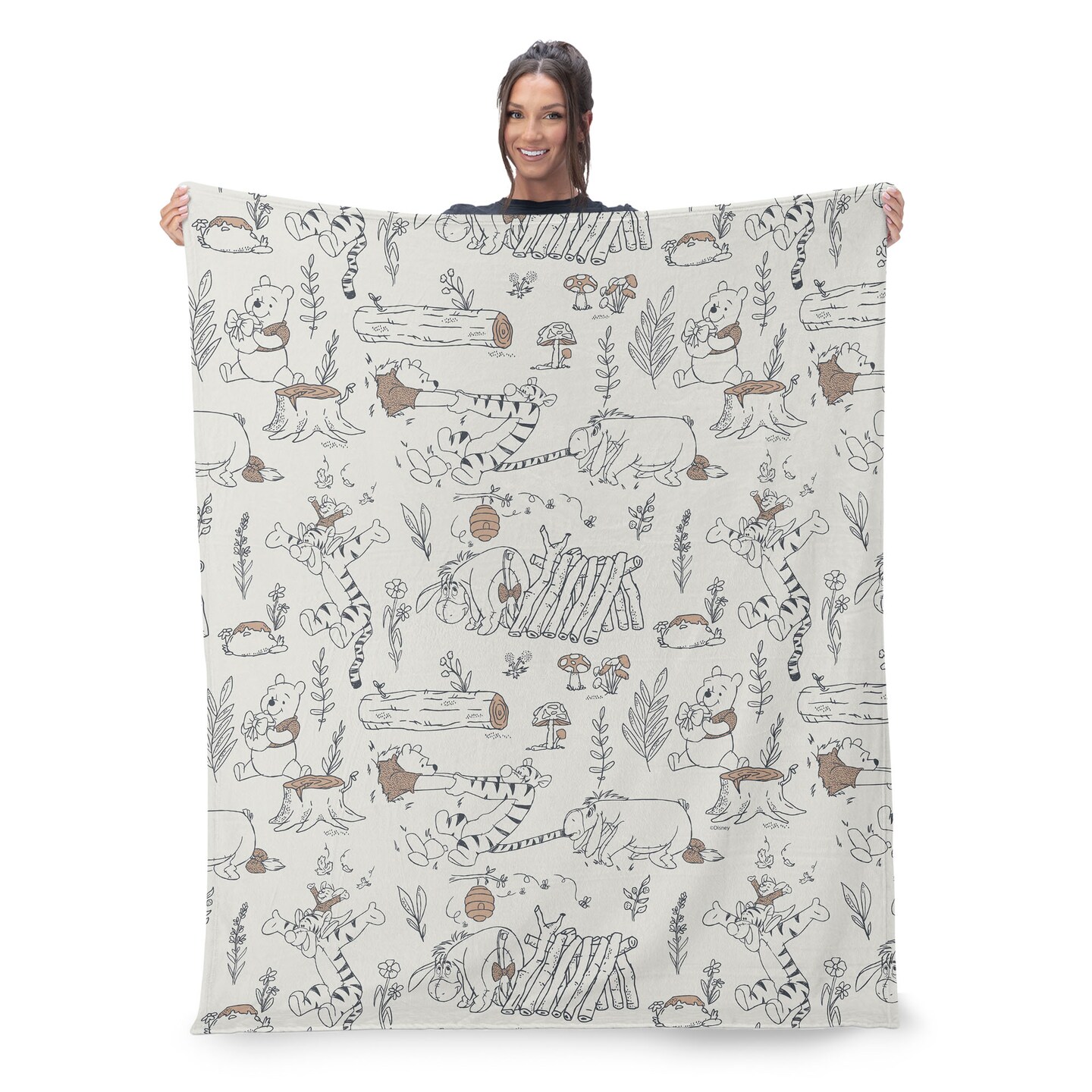 Disney Winnie the Pooh Silk Touch Throw Blanket