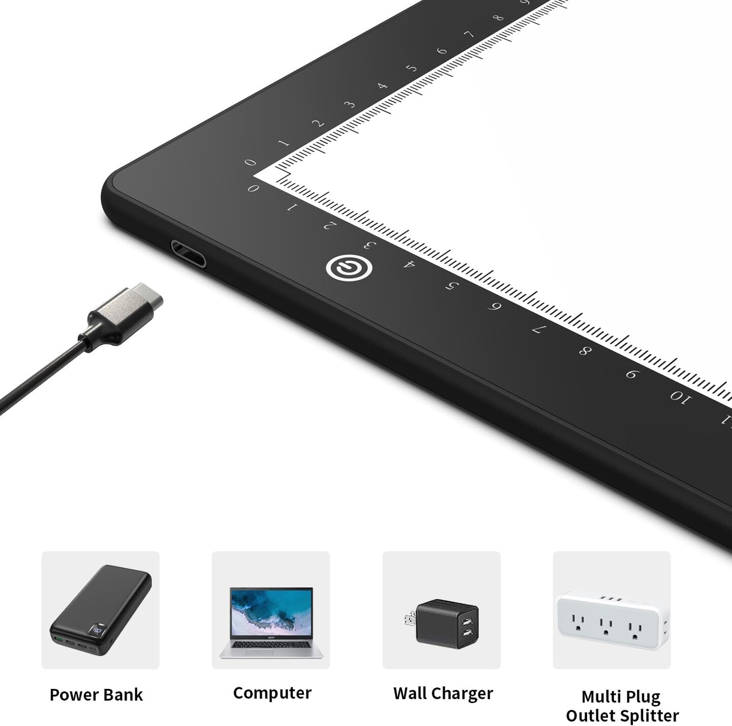 A4 Ultra-Thin LED Light Box Tracer USB Power Cable Dimmable Brightness LED Artcraft Tracing Light Box Light Pad