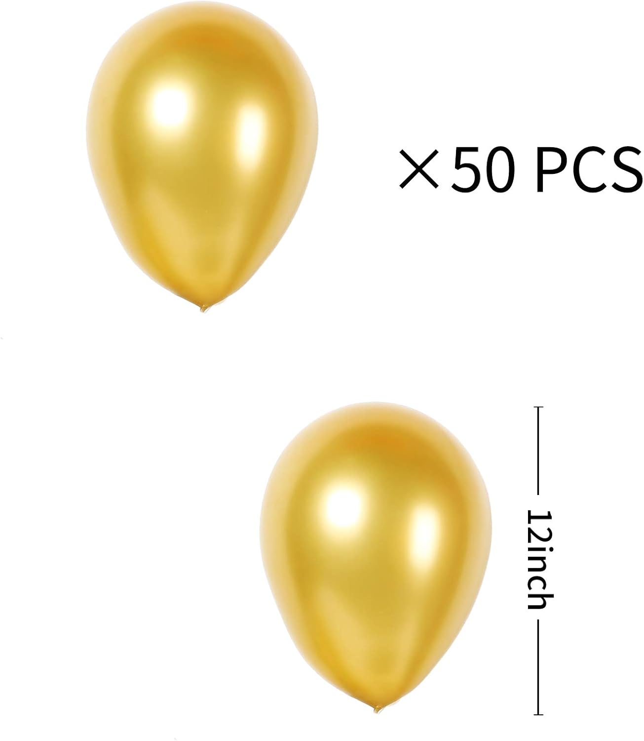 Light Pink Metallic Balloons, 12inch (50pcs&#xFF09;Chrome Latex Pink Balloons,
