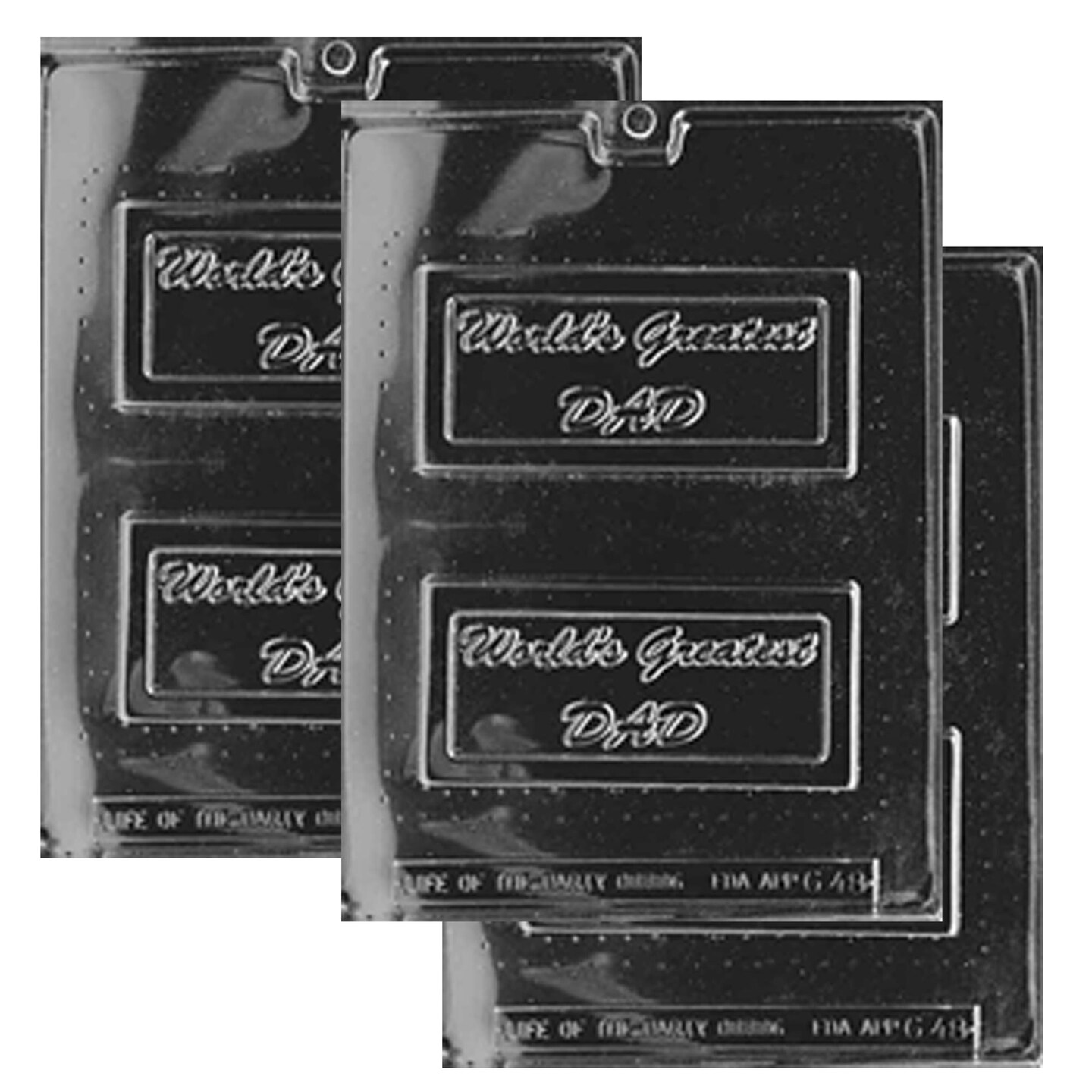 World&#x27;s Greatest Dad Gift Card Chocolate Mold