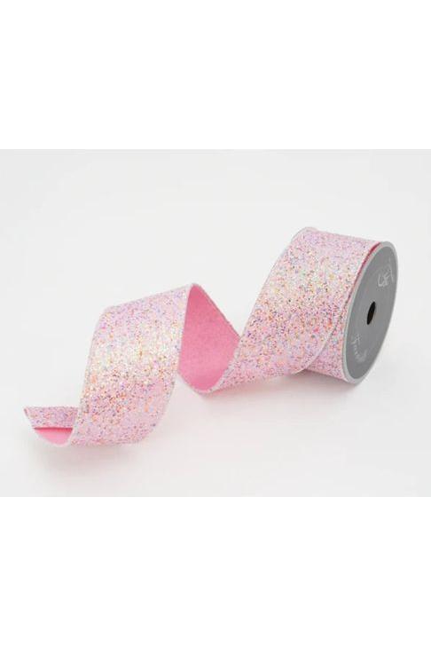 2.5&#x22; Fairy Dust Ribbon: Pink (10 Yards)