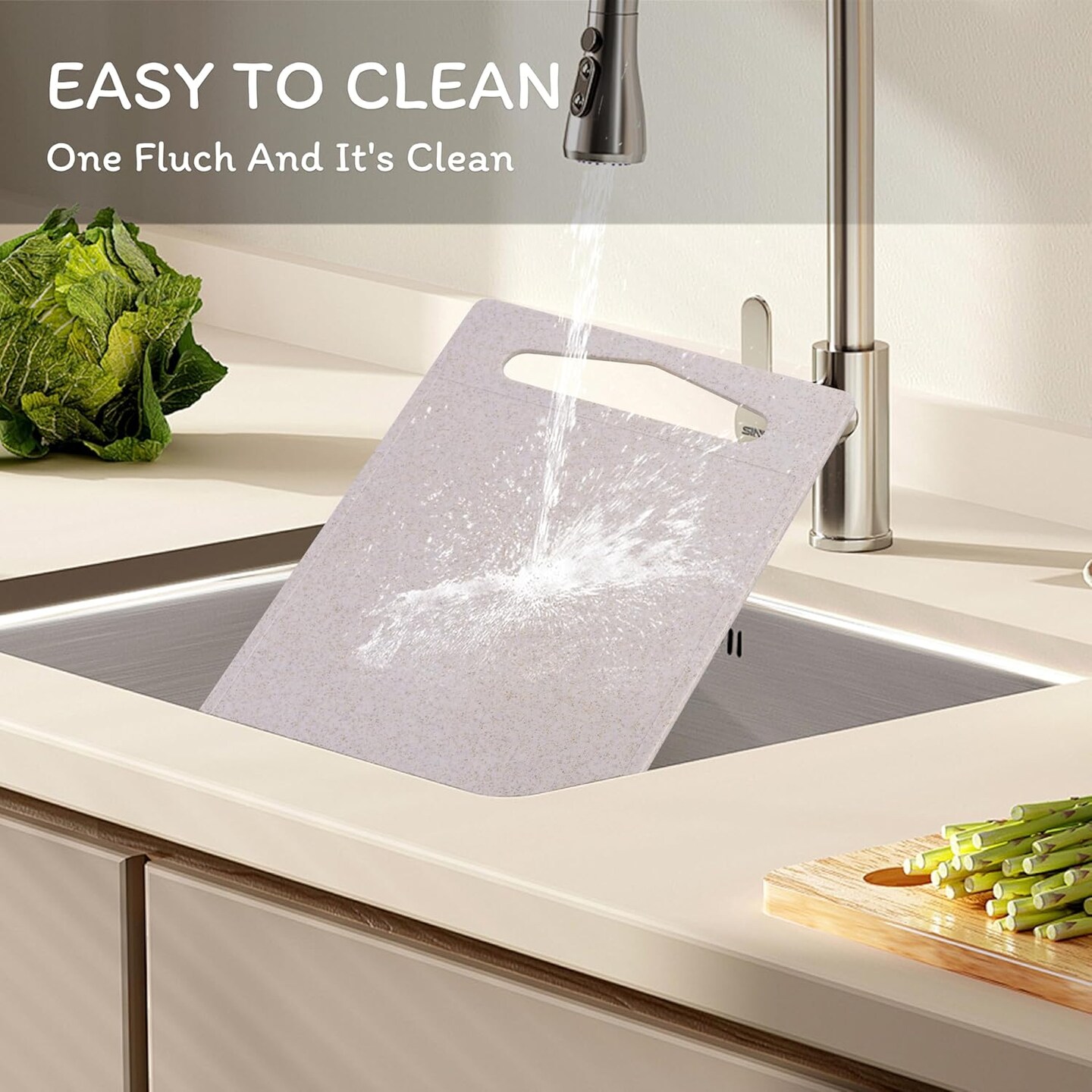 Cutting Board for Kitchen, Wheat Straw Fiber Cutting Board, Dish Washer Safe, w/Juice Grooves for Meat, Veggies, Easy Grip Handle, Non-slip Surface Eco-friendly Serveware Accessories(10&#x2018;x6.3&#x2019;)
