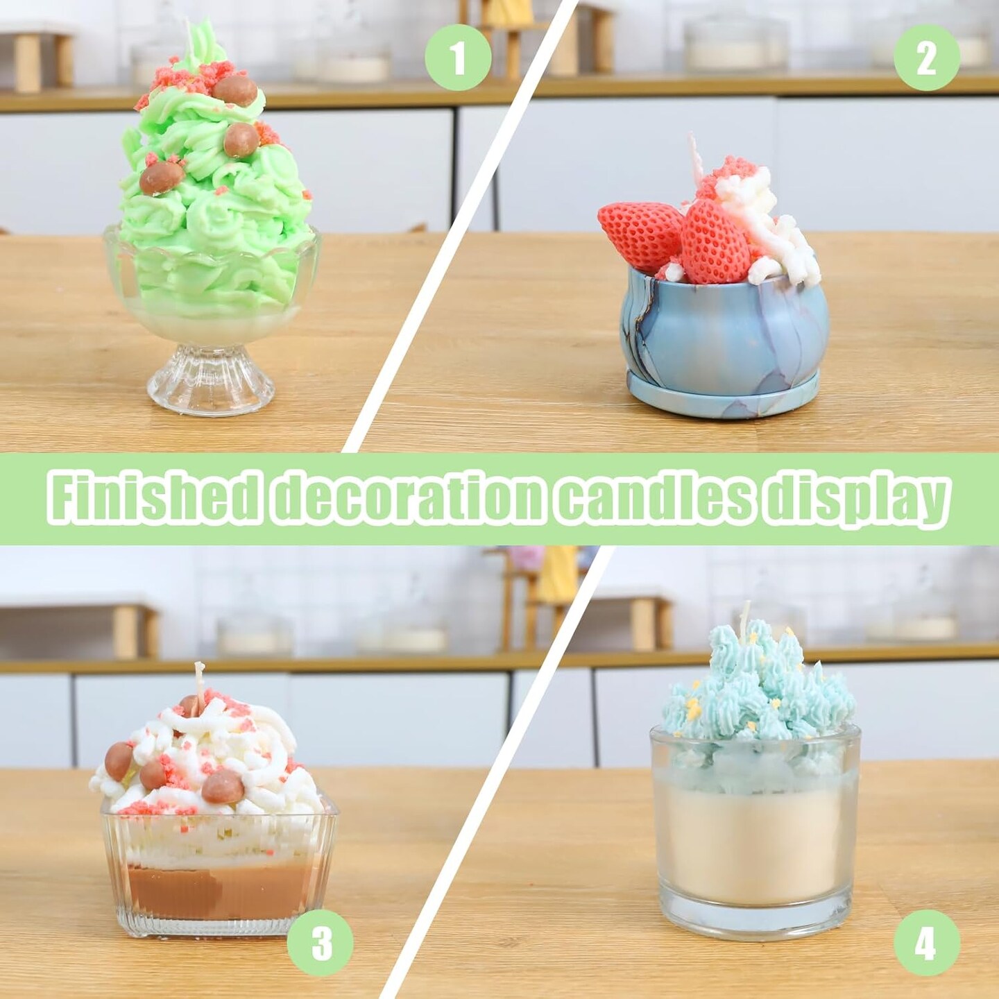 Candle Making Kit with Wax Melting Pot &#x26; Cake Decoration Set - Includes Piping Tips, Mixer &#x26; More for DIY Candle &#x26; Cake Decorating, Perfect for Candle Cake Creations and Crafting
