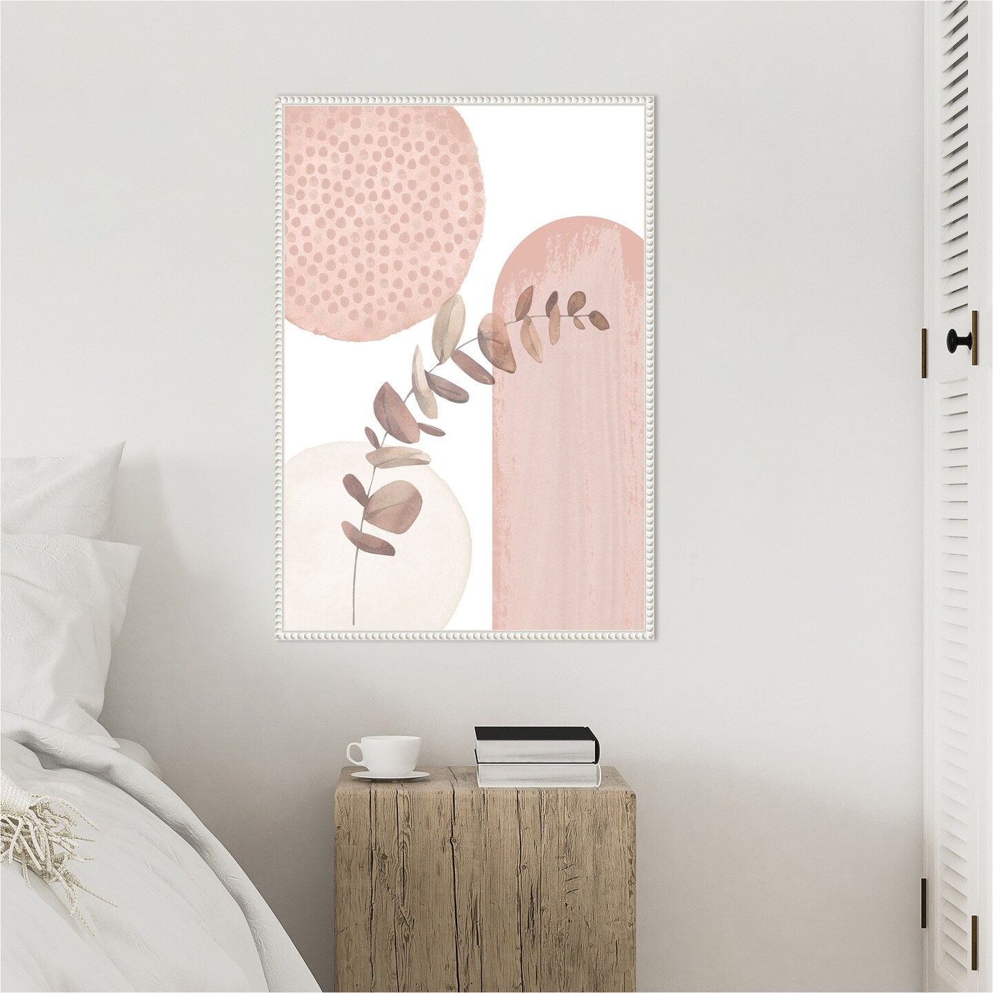 boho pink 3 by Sally Ann Moss Framed Canvas Wall Art