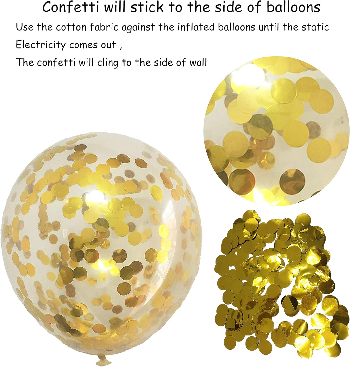 50-Pack 12-Inch Latex Balloons &#x2013; Purple, Fuchsia, Chrome Gold, Pink Confetti for Bachelorette, Baby Shower, Birthday, Graduation, and Anniversary Party Decorations