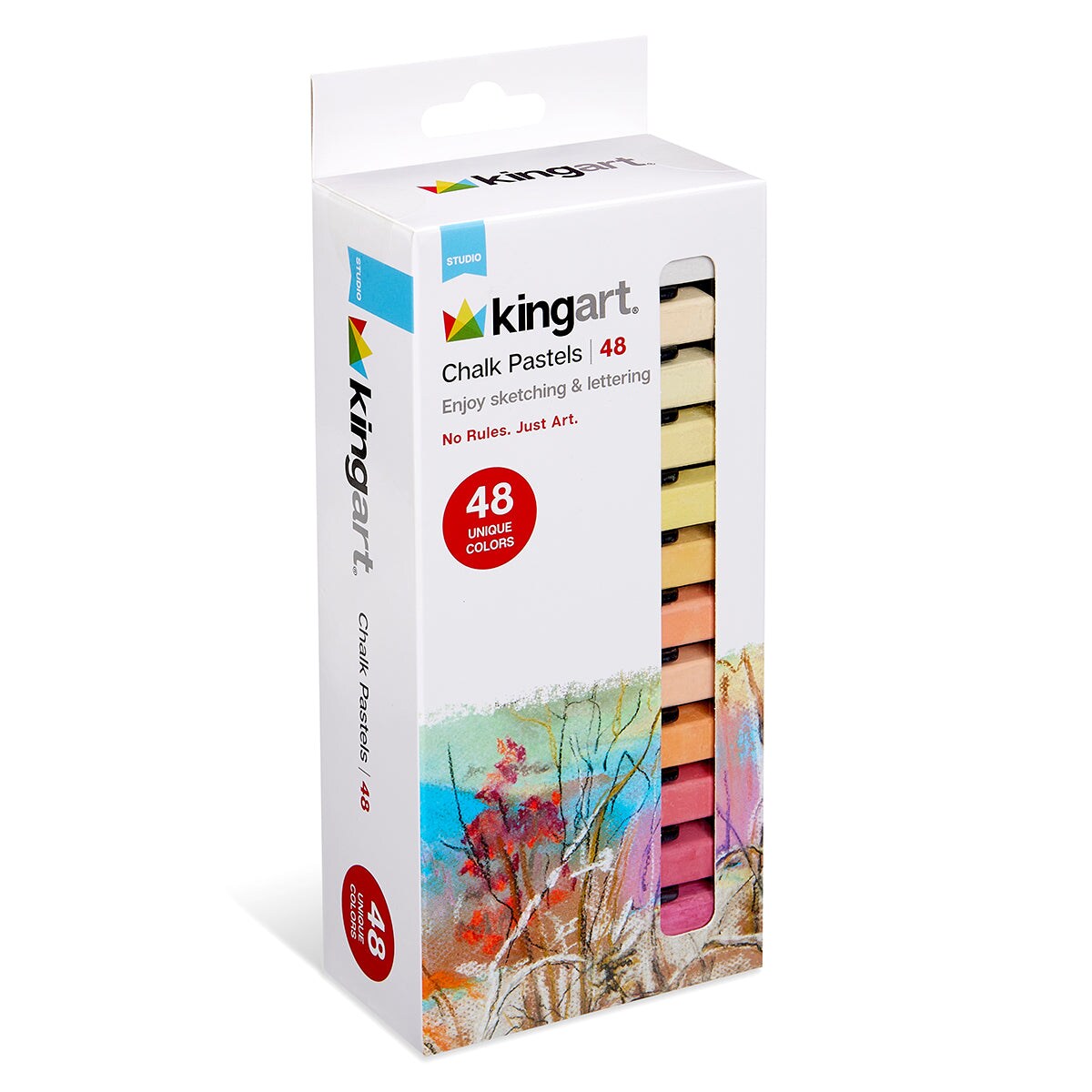 KINGART&#xAE; Chalk Pastels 48 pc